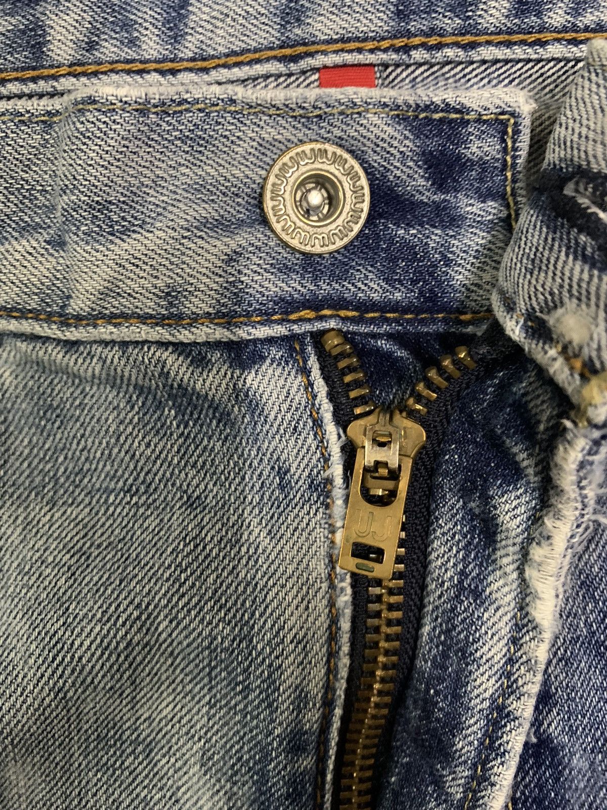 Undercover × Uniqlo Vintage Uniqlo UJ S002 Dirty Blue Wash Distressed Jeans Size US 32 / EU 48 - 4 Thumbnail