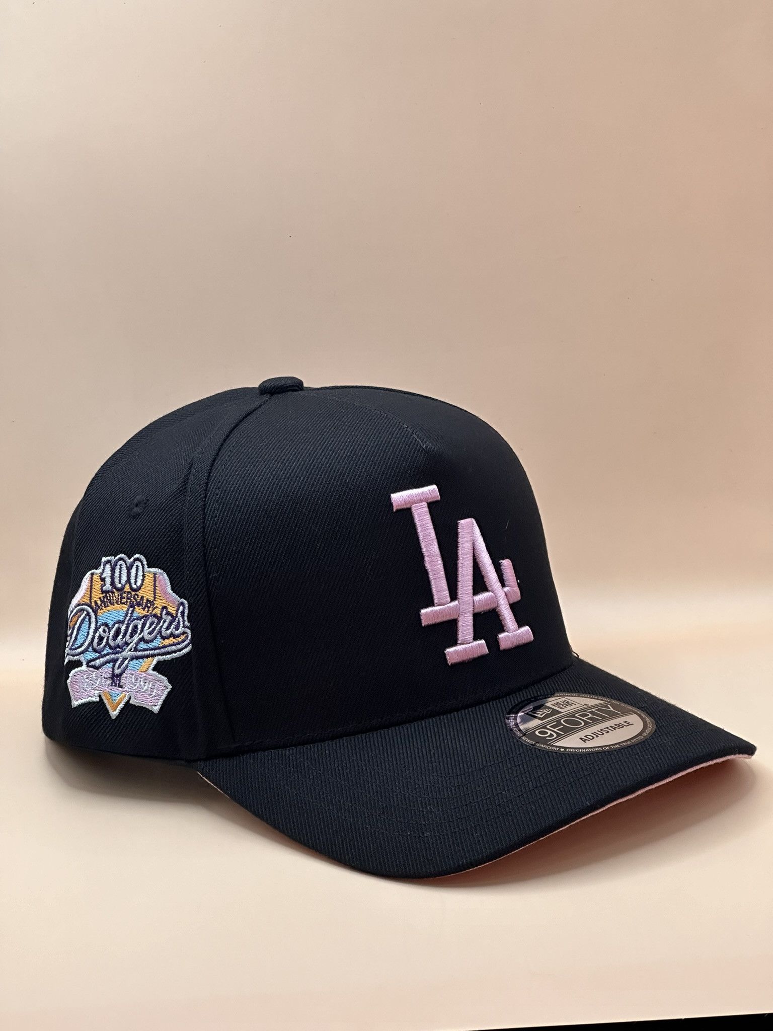 New Era New Era LA Dodgers 100th Anniversary Pink Logo Cap Size ONE SIZE - 1 Thumbnail
