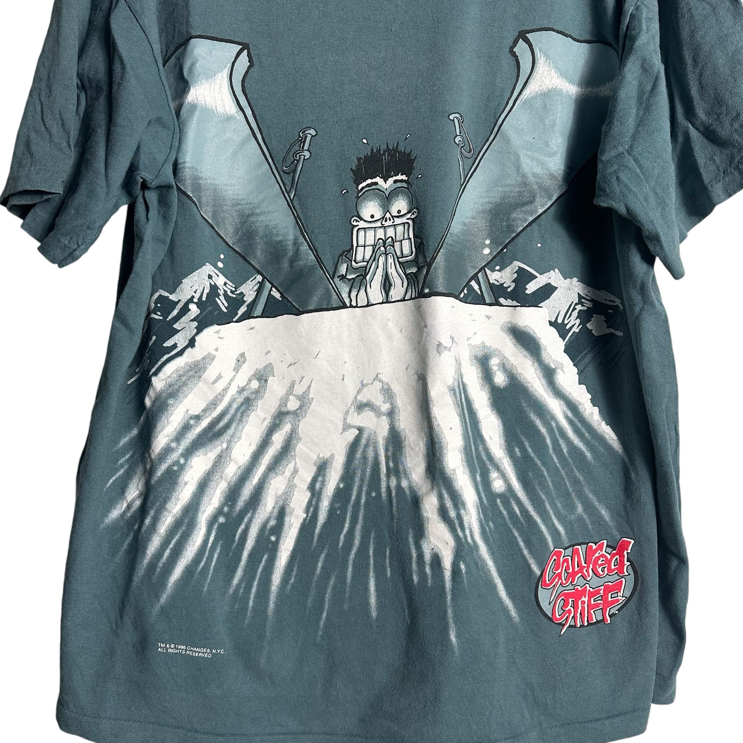 Cartoon Network × Vintage 🔥RARE🔥Vintage 1996 SCARED STIFF Movie T-shirt Single Stich Size US XL / EU 56 / 4 - 2 Thumbnail