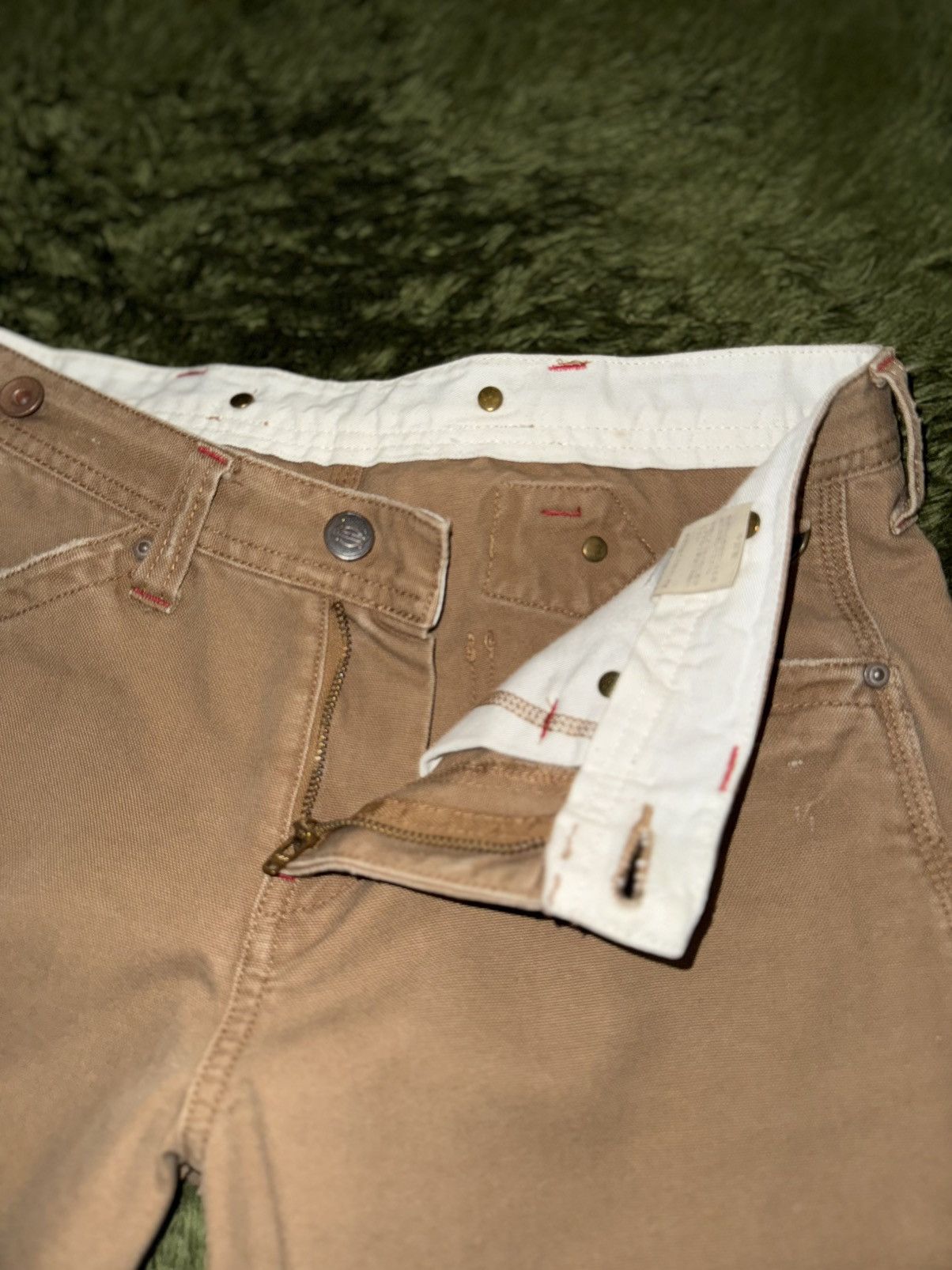 Dickies [S] Dickies Japan Cinch Back Duck Canvas Carpenter Pants Size US 30 / EU 46 - 3 Thumbnail