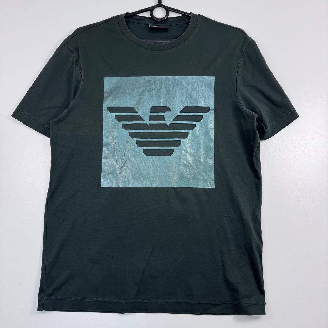 Emporio Armani Emporio Armani Eagle Logo Green Cotton Designer Mens S Size US S / EU 44-46 / 1 - 1 Thumbnail
