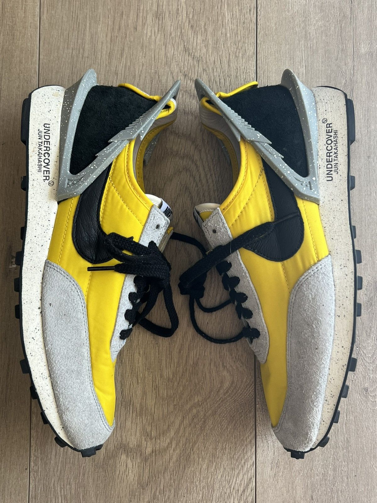 Nike × Undercover Nike Undercover Jun Takahasi Yellow Low Top Runner Sneakers Size US 10 / EU 43 - 4 Thumbnail