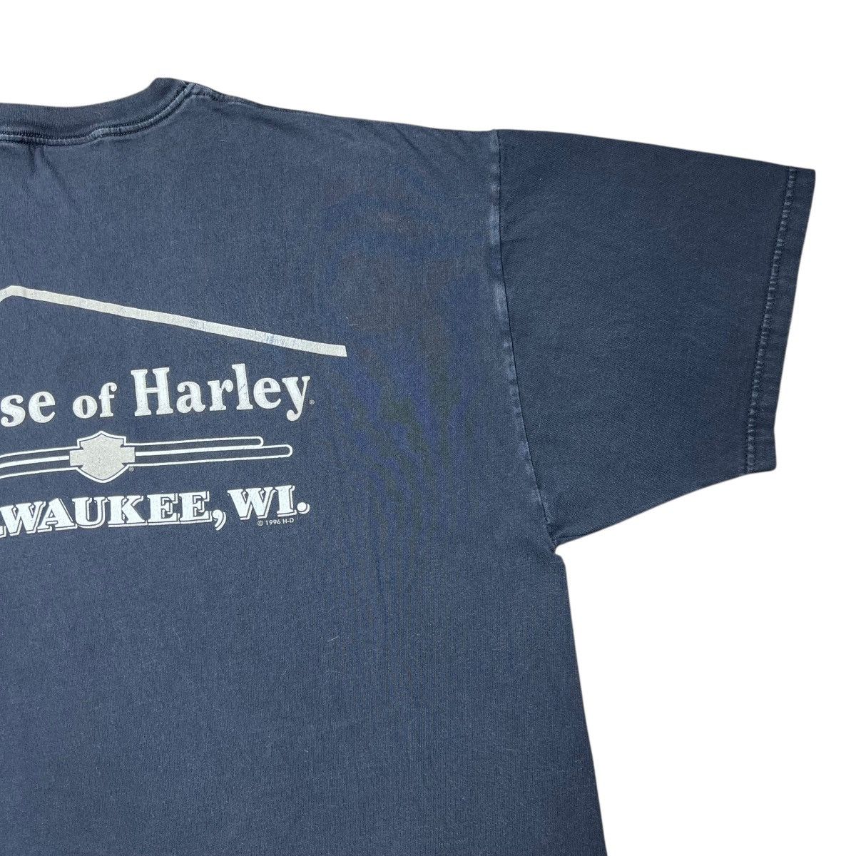 Harley Davidson × Vintage 1999 Harley Davidson Motorcycles 3D Spell Out Graphic Tee Size US XXL / EU 58 / 5 - 12 Thumbnail