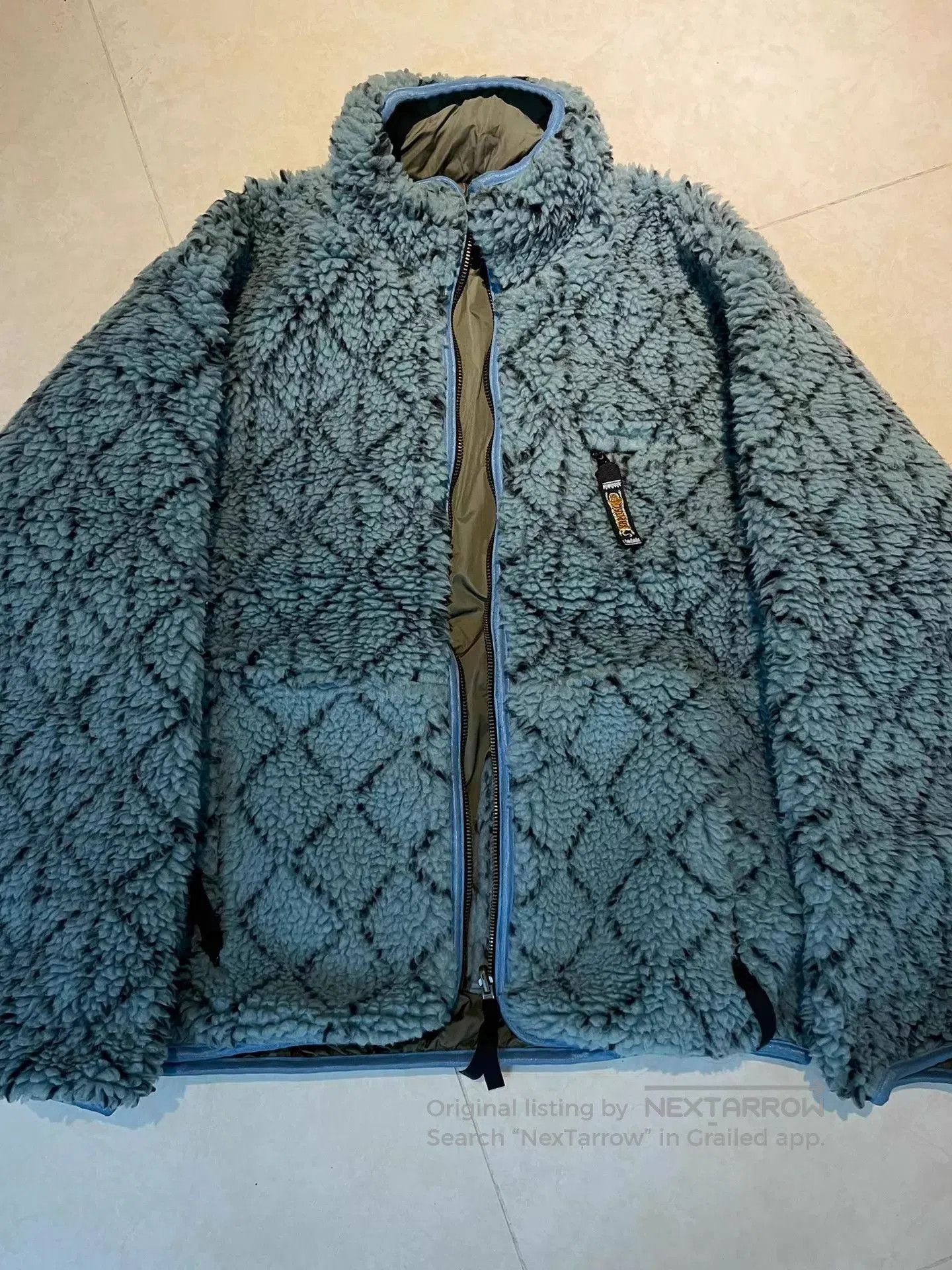 Kapital Blue Fuzzy Quilted Zip. Size US XL / EU 56 / 4 - 1 Thumbnail