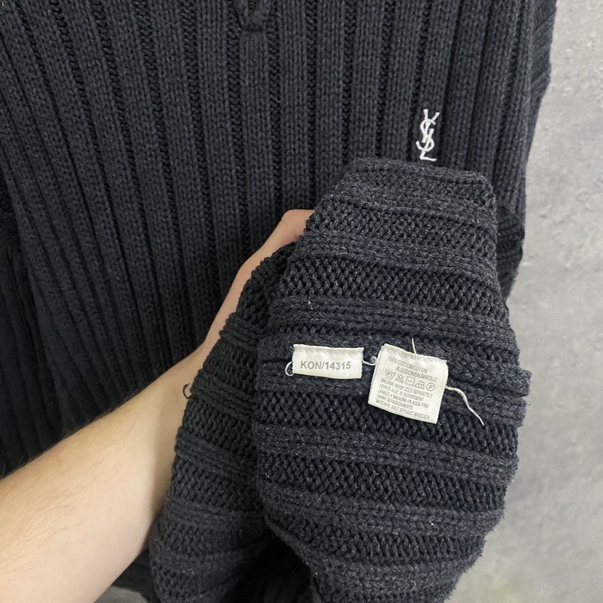 Yves Saint Laurent Vintage YSL Yves Saint Laurent Zip Sweater Knit 1/4 Size US XL / EU 56 / 4 - 7 Thumbnail