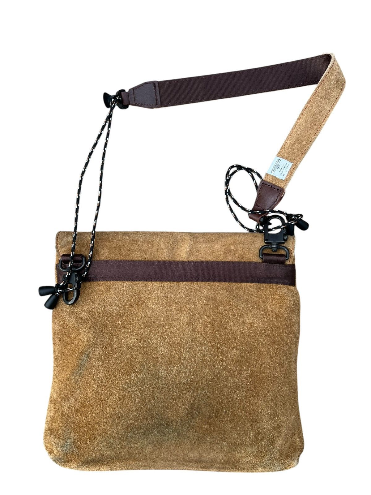 Leather AS2OV Japan Muddy Patina Suede Leather Bag Size ONE SIZE - 9 Thumbnail