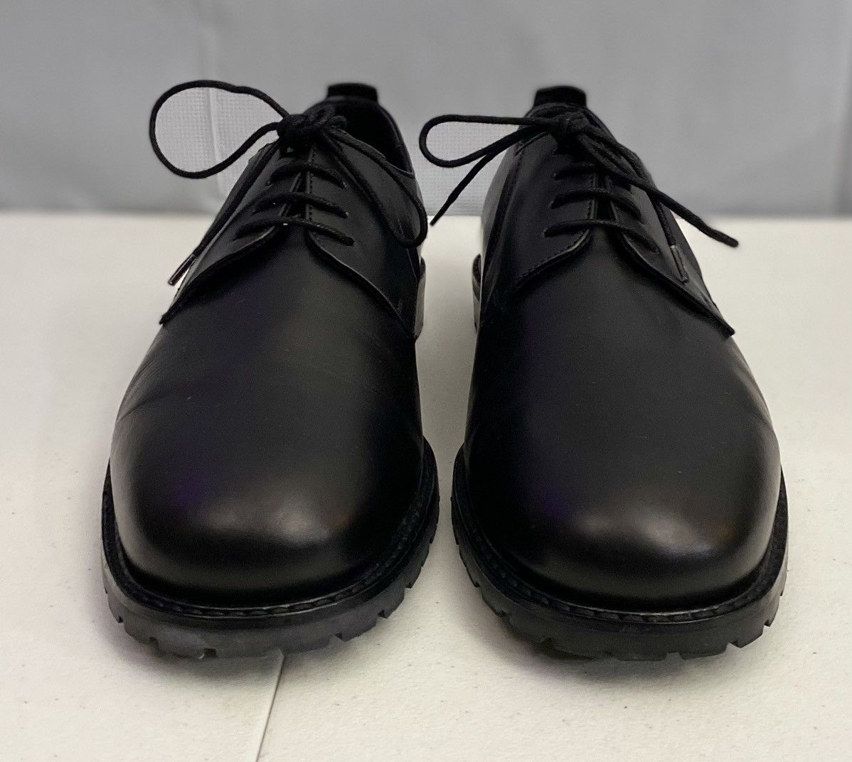 Dior Dior 🇮🇹 Black Derby Calfskin Commando Lug Sole 10 43 New Size US 10 / EU 43 - 3 Thumbnail