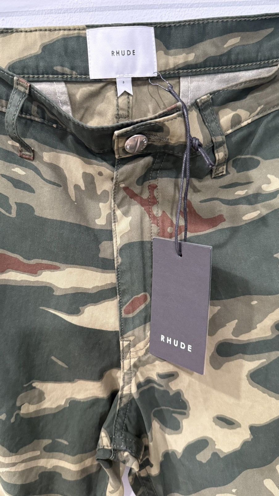 Rhude Rhude Tiger Camo Cargo Pant 'Green' - FW23PA21320 Size S NWT Size US 30 / EU 46 - 4 Thumbnail