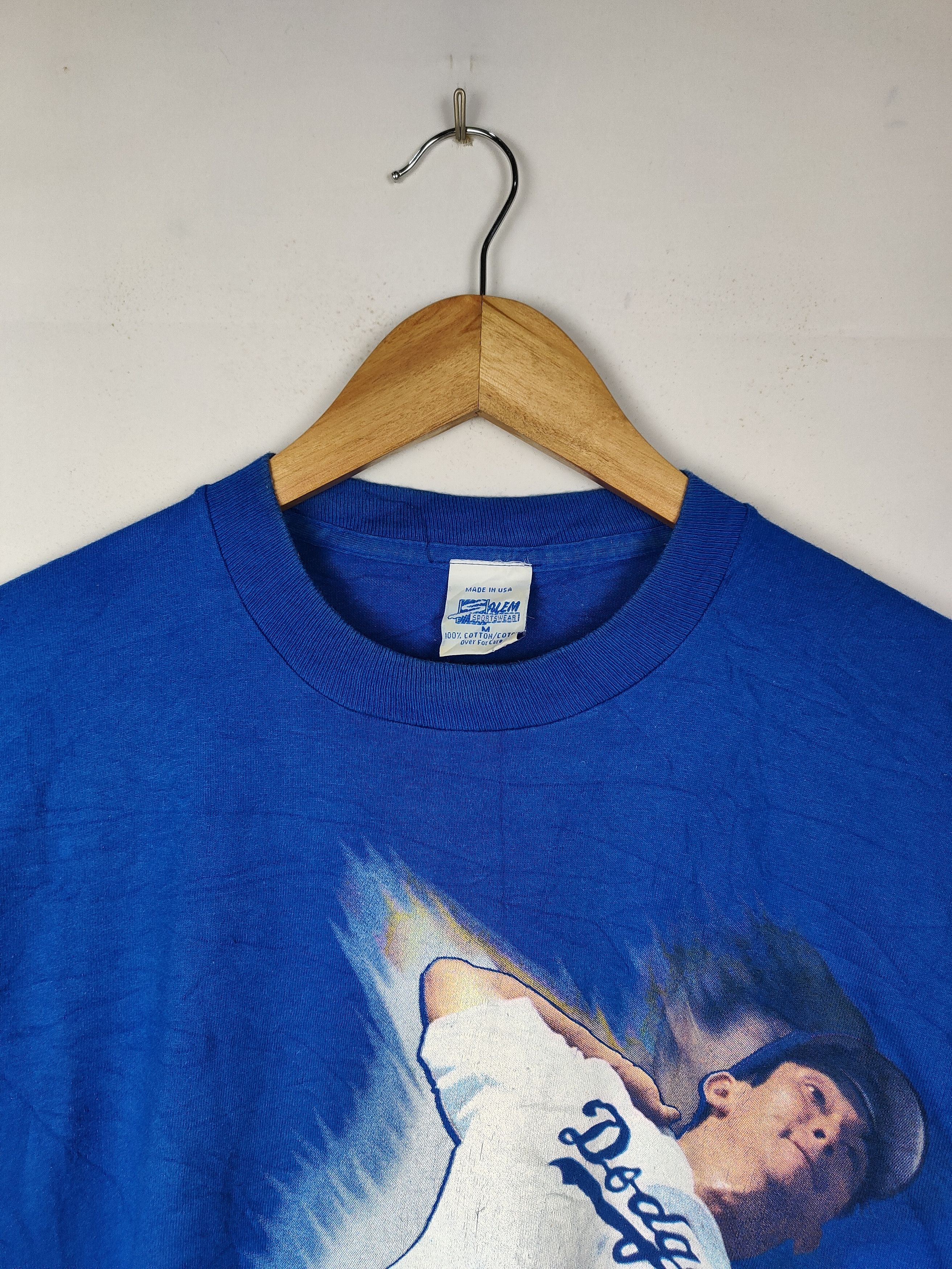 MLB × Salem Sportswear × Vintage Vintage 90s MLB Nomo Los Angeles Dodgers Shirt Size US M / EU 48-50 / 2 - 2 Thumbnail