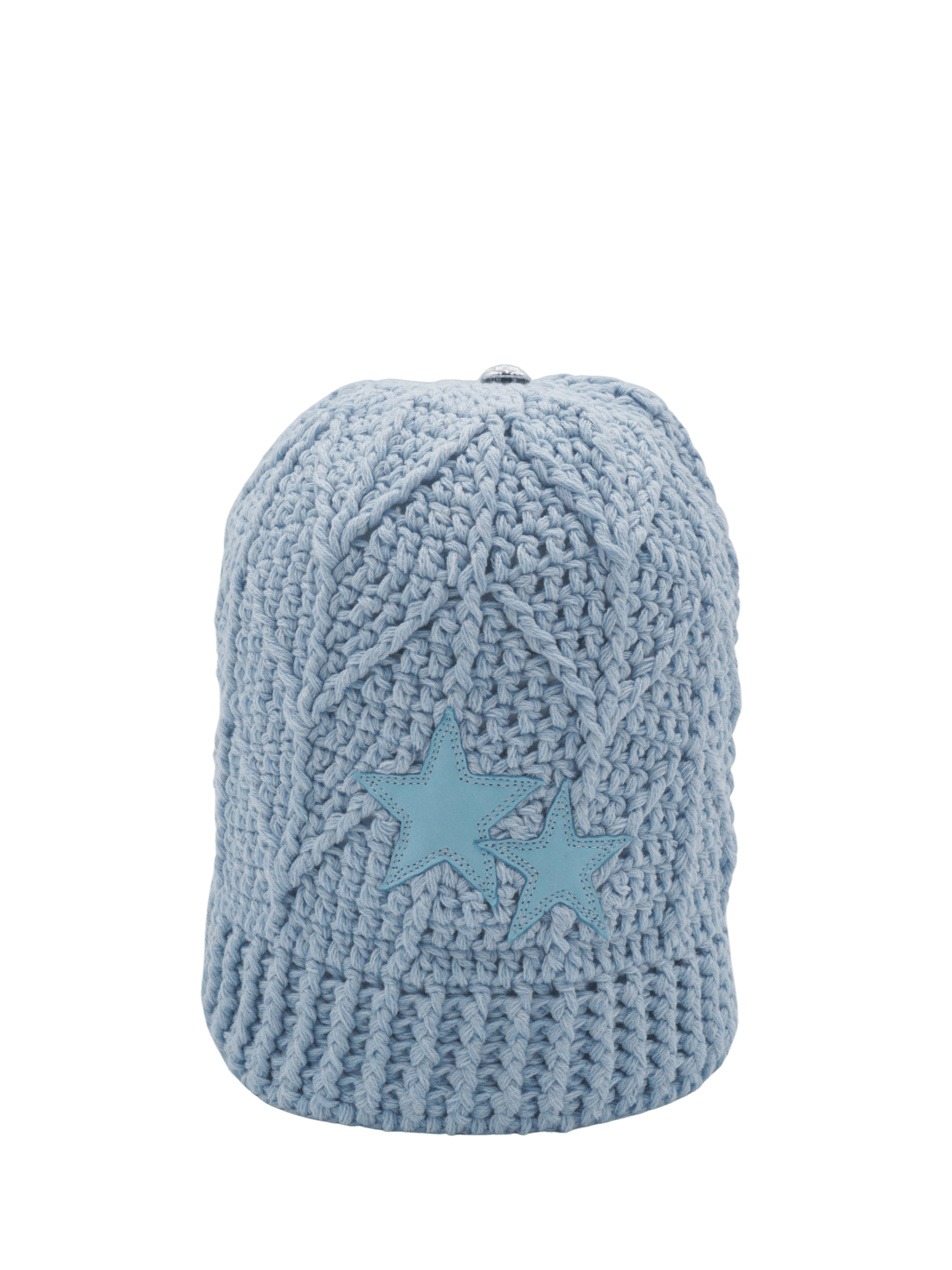 Chrome Hearts Chrome Hearts Hand Woven Star Patch Beanie - Blue Size ONE SIZE - 1 Thumbnail