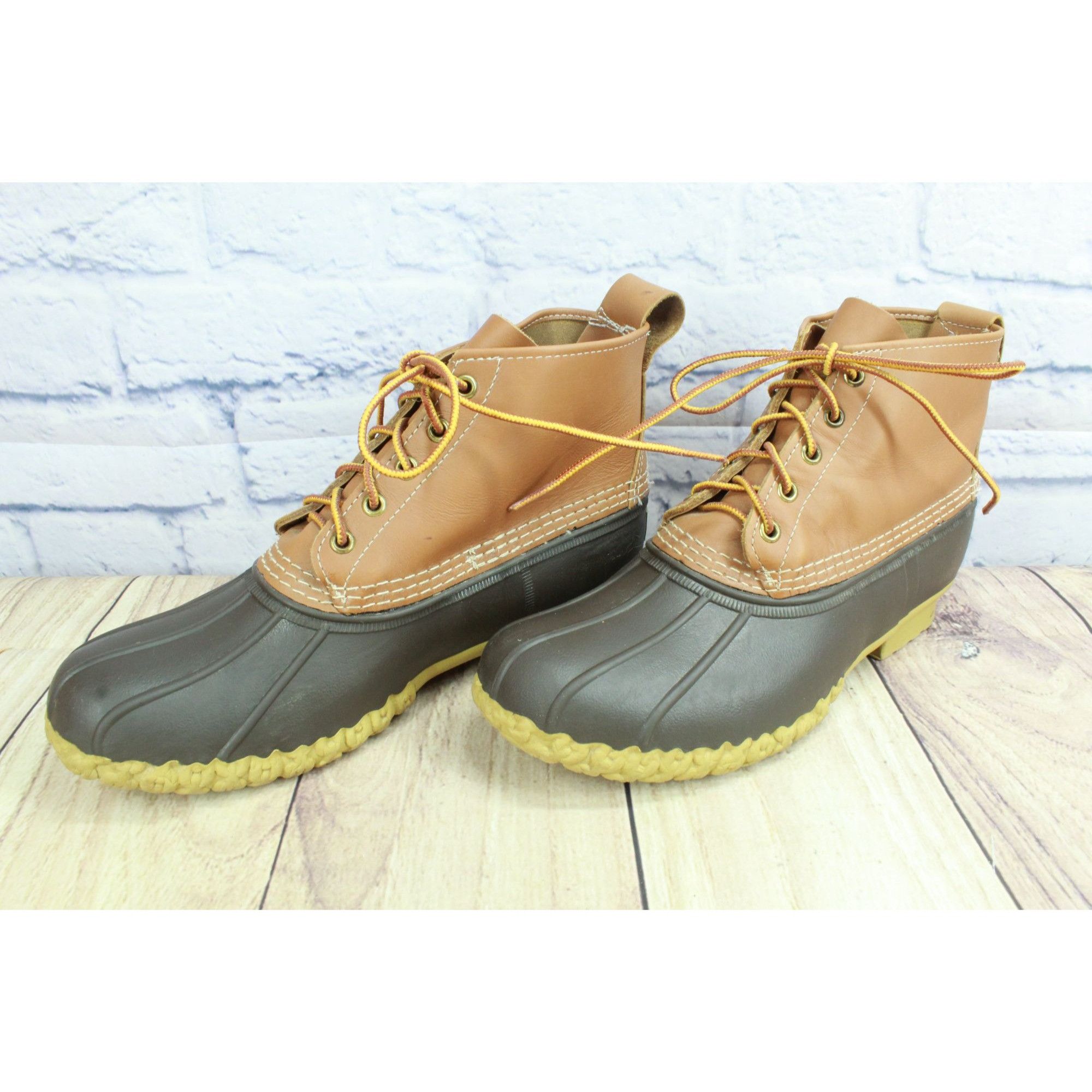 L.L. Bean × Leather LL Bean Women's Leather Unlined Ankle Duck Boots Size 10 M Size US 10 / IT 40 - 2 Thumbnail
