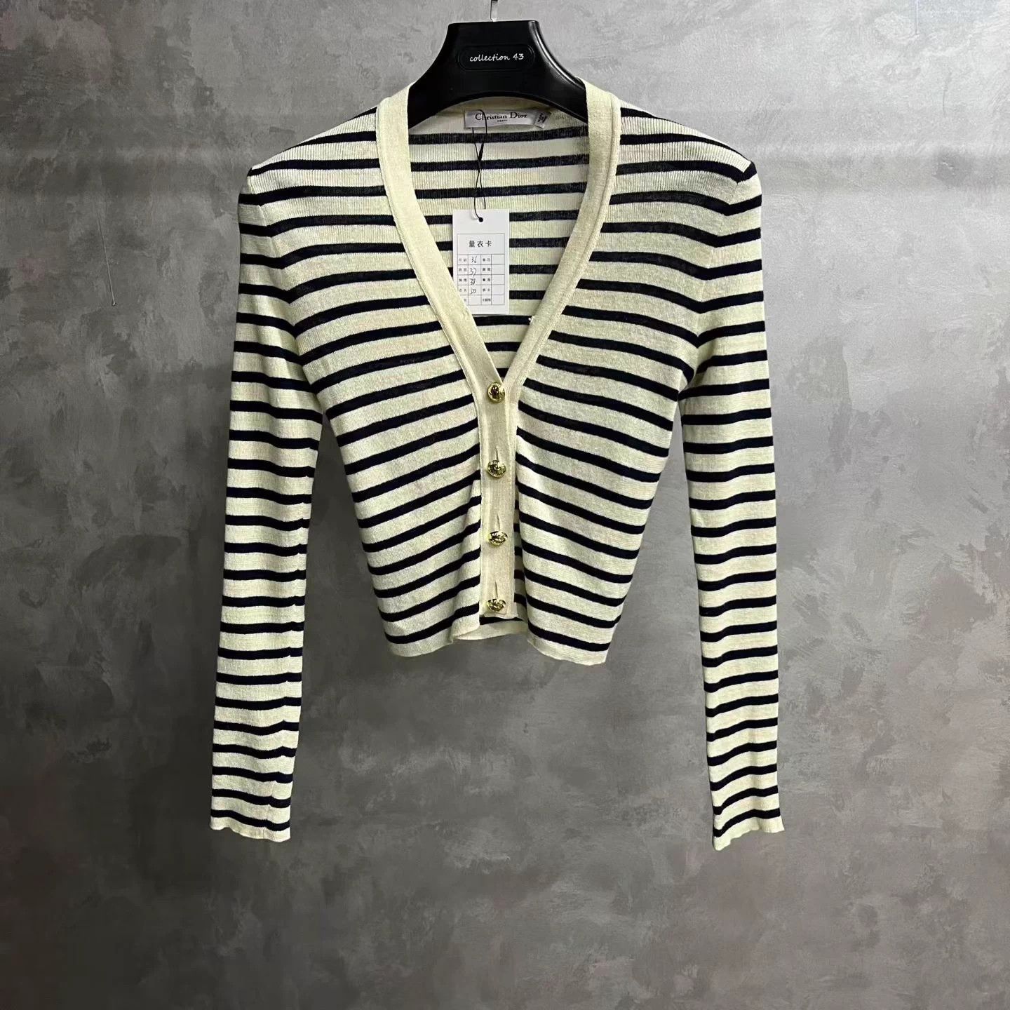 Dior Dior Black & White Striped Linen Silk Longsleeve Sweater 36 Size XS / US 0-2 / IT 36-38 - 1 Thumbnail