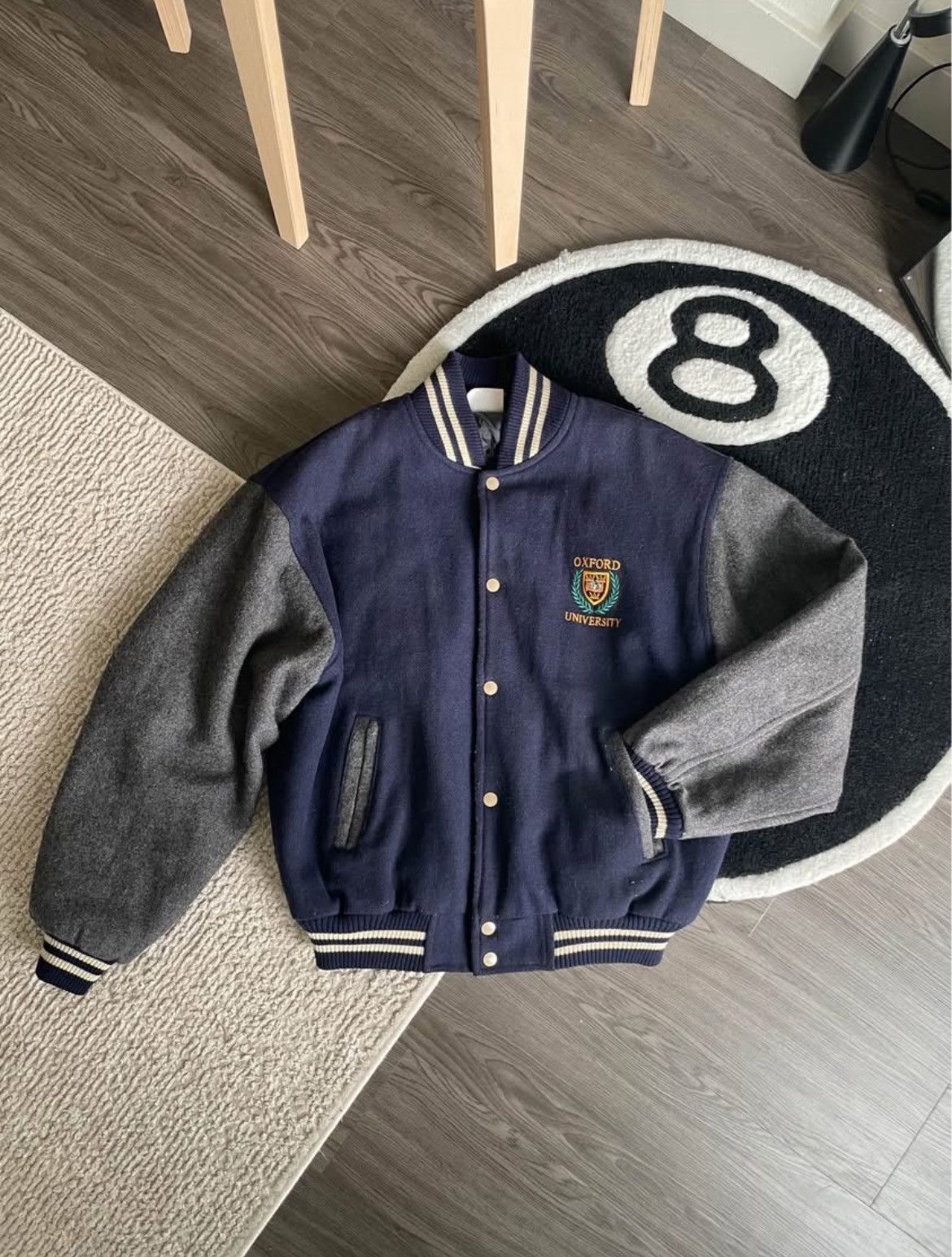 Vintage Vintage Oxford Varsity Bomber Jacket Size US M / EU 48-50 / 2 - 1 Thumbnail