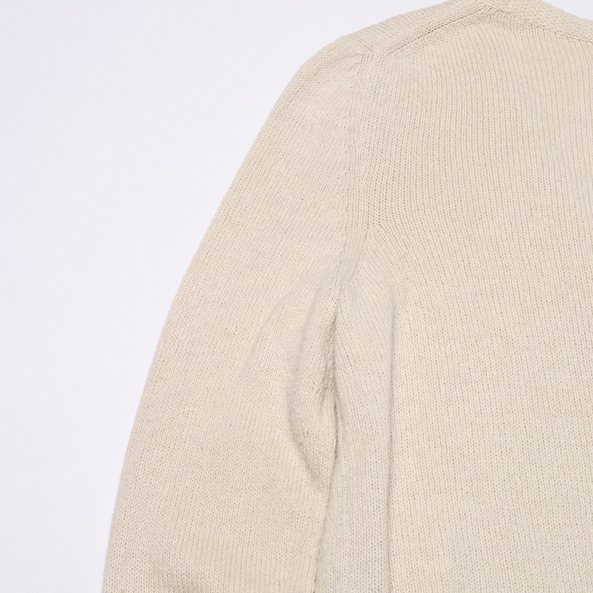 Designer Toast Wool Cotton Cardigan Sweater Beige Size M / US 6-8 / IT 42-44 - 13 Thumbnail