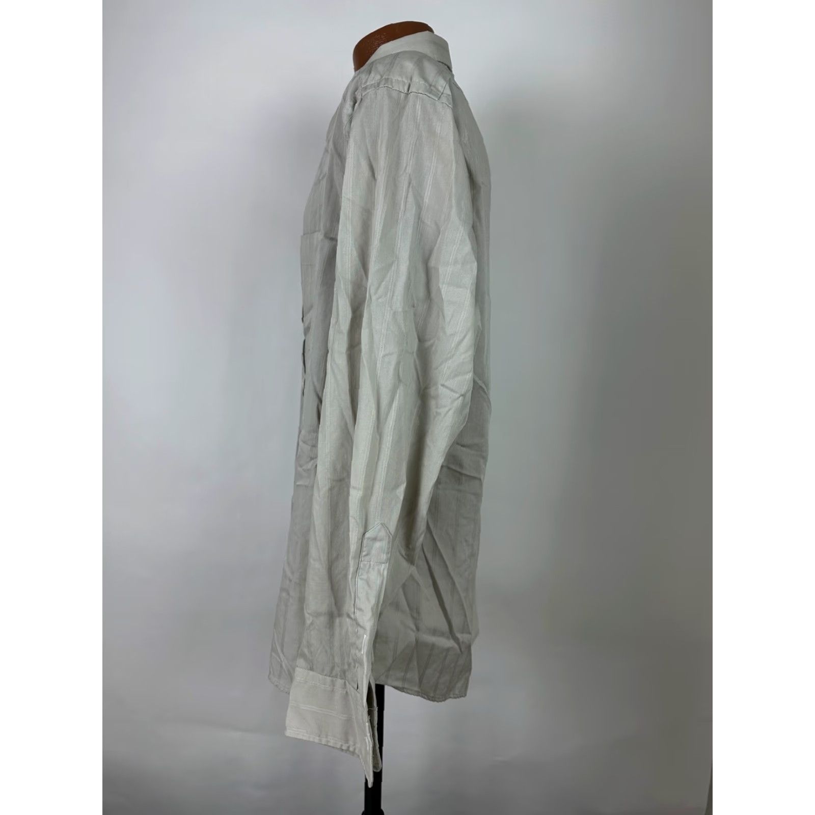 Vintage VINTAGE Damon Shirt XL 80s Button-Up Long Sleeve Gray Cotton Polyester Slim Casual Business 80s Retro Mens Button-Up Damon's Shirt Size US XL / EU 56 / 4 - 7 Thumbnail