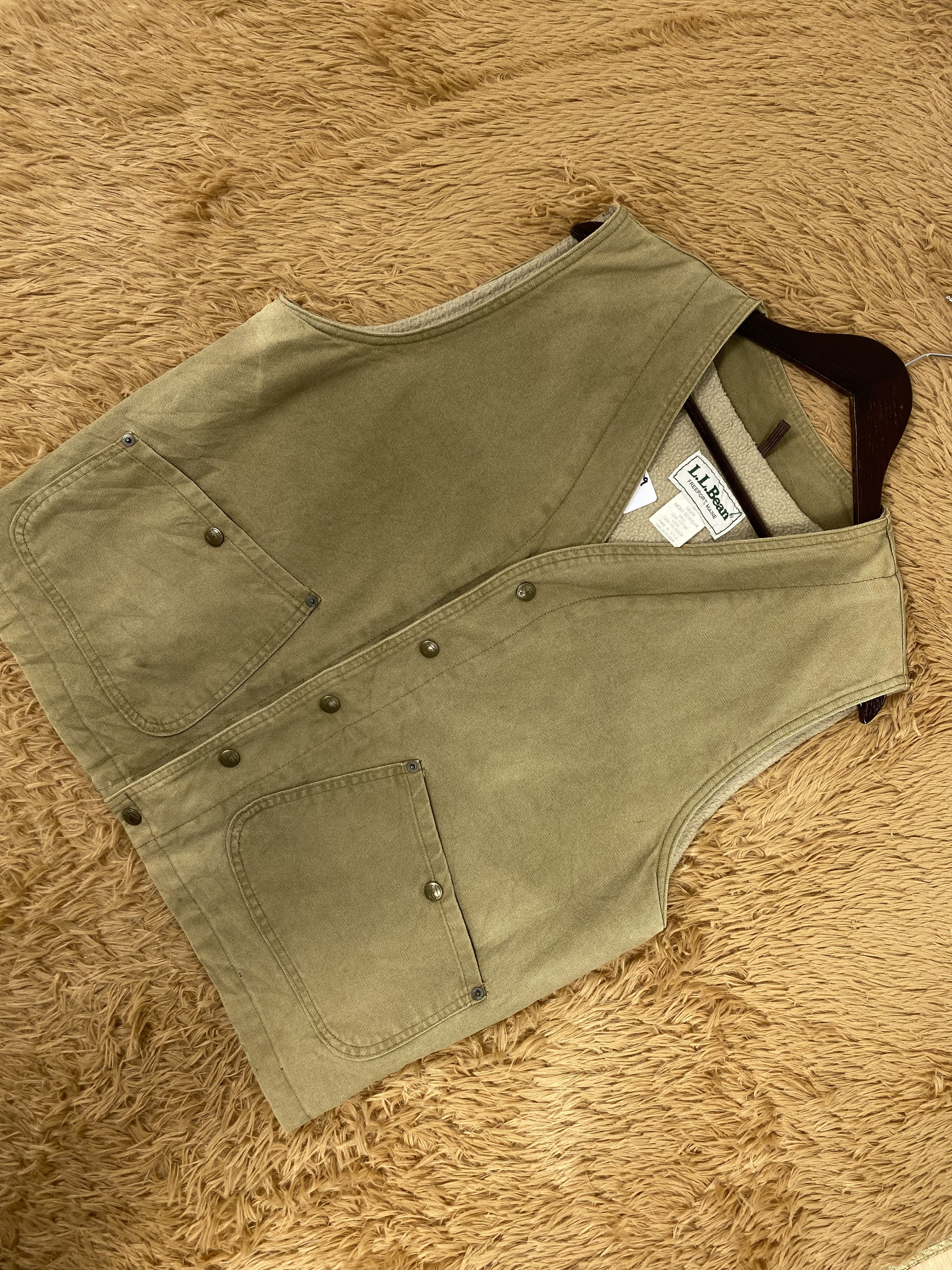 L.L. Bean Vintage LL Bean Fleece Lining Faded Vest Size US M / EU 48-50 / 2 - 2 Thumbnail