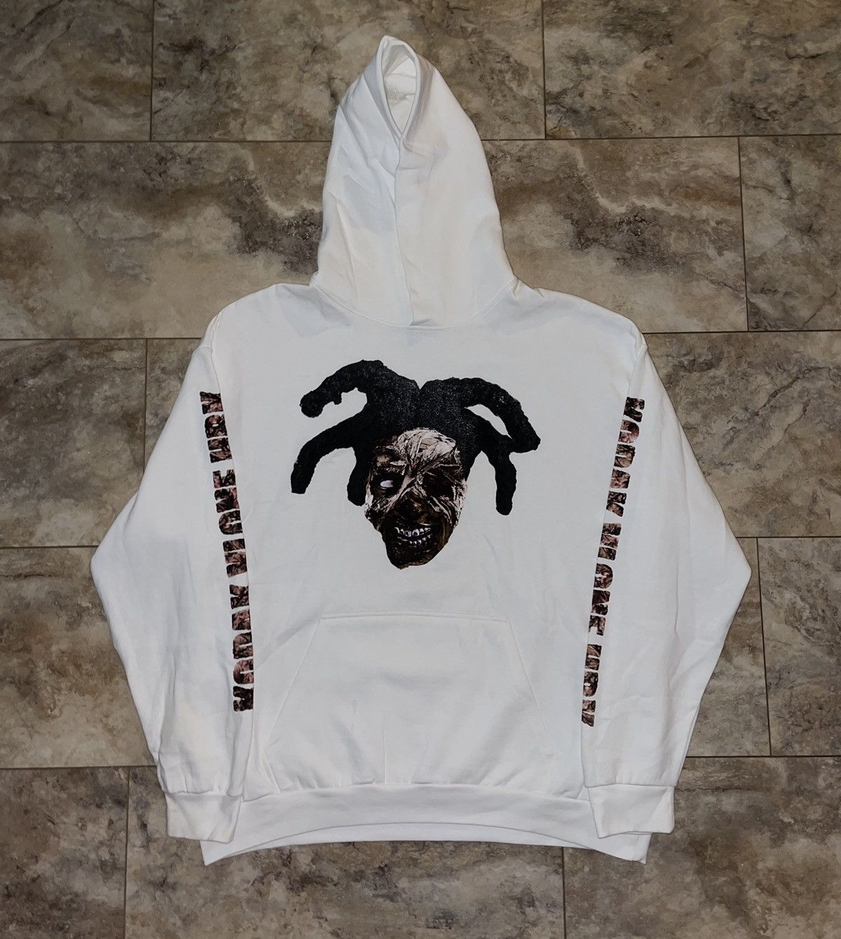 image of Kodak Black X Vlone Zombie Hoodie White Size 2Xl, Men's