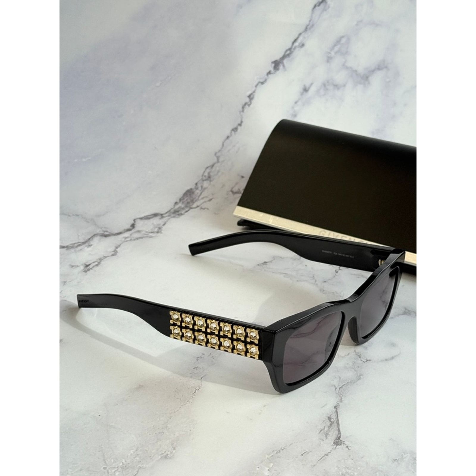 Givenchy NEW Givenchy GV40077I Cat Eye Black Crystal Sunglasses $700 Size ONE SIZE - 5 Thumbnail