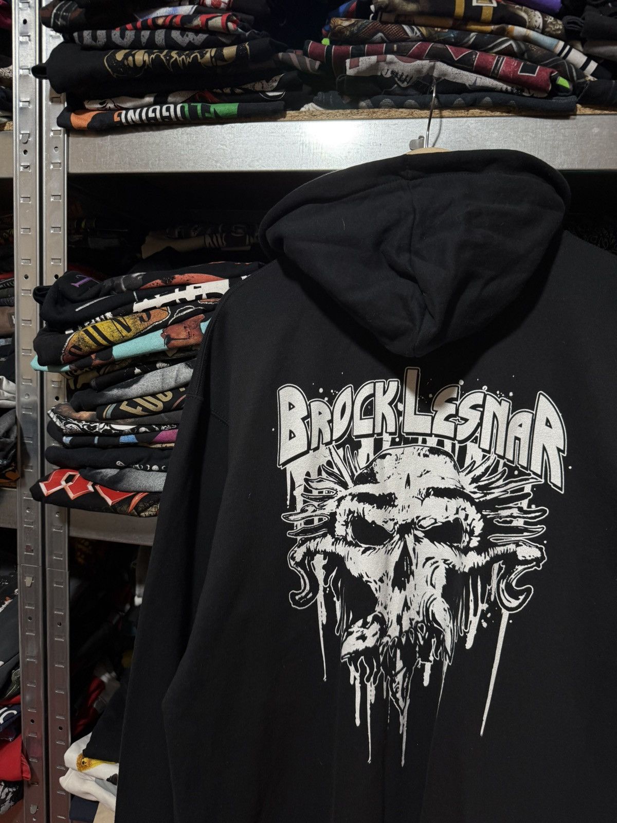 WWE Vintage Brock Lesnar WWE WWF Wrestling Hoodie Y2K Hype Size US XXL / EU 58 / 5 - 3 Thumbnail