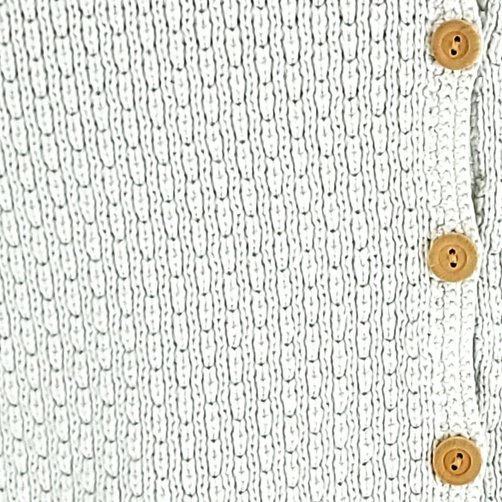 Talbots Damaged Stained Talbots Petite P White Cotton Cable Knit Swe Size XS / US 0-2 / IT 36-38 - 2 Thumbnail