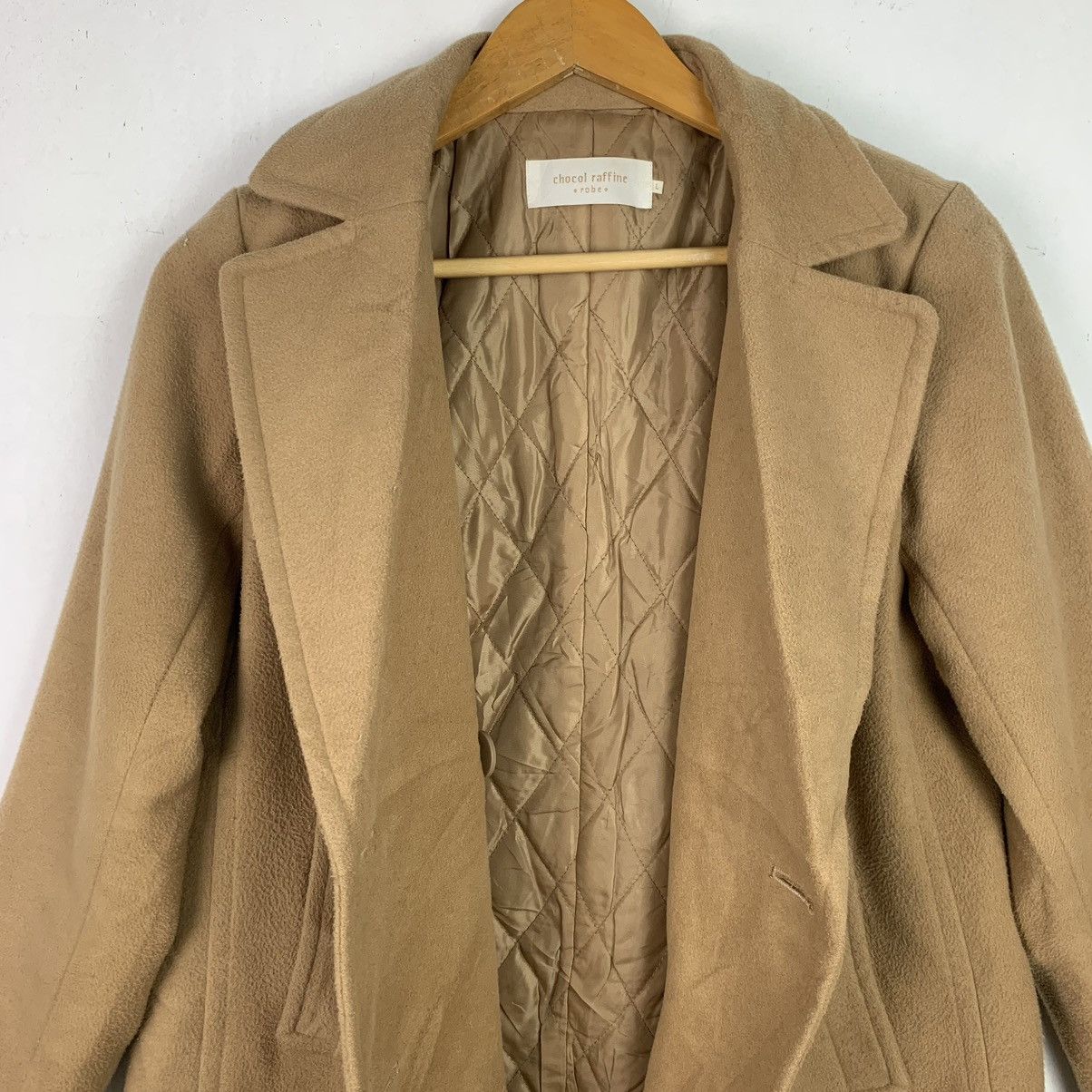 Japanese Brand × Vintage Vintage Chocol Raffine Breasted Wool Coat Size US L / EU 52-54 / 3 - 13 Thumbnail
