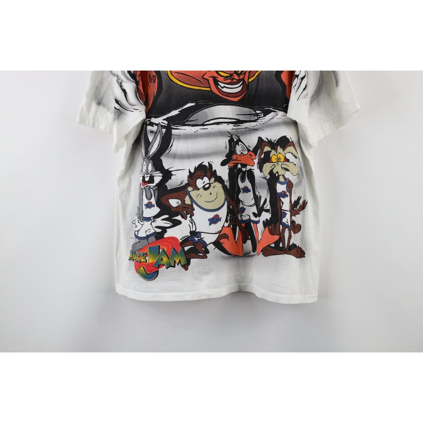 Vintage Vintage 90s All Over Print Space Jam Basketball T-Shirt Size US XL / EU 56 / 4 - 3 Thumbnail