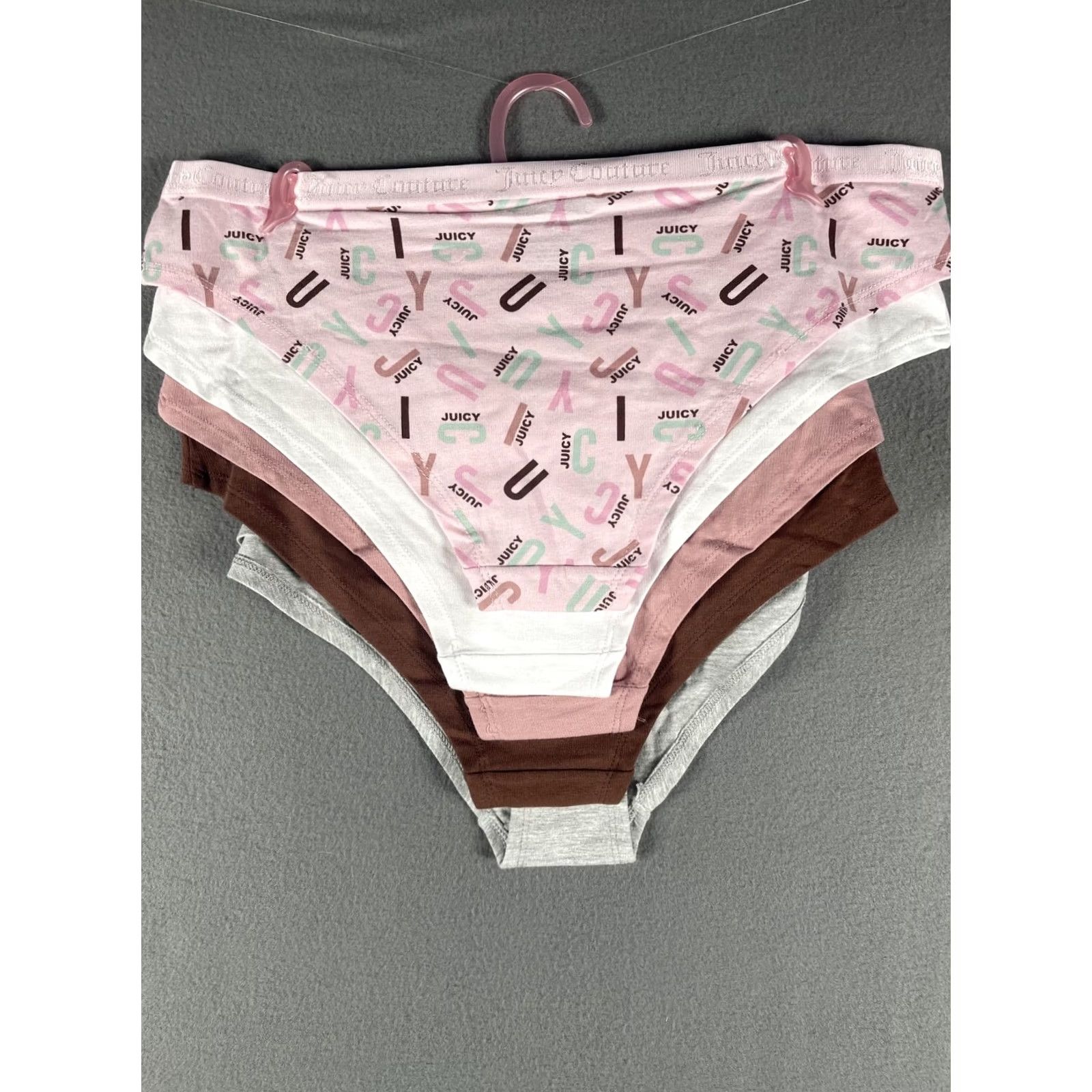 Juicy Couture Juicy Couture Panties 5 Pack Size L Multicolor Logo Seamless Cheeky Womens Size 36" / US 14 / IT 50 - 2 Thumbnail