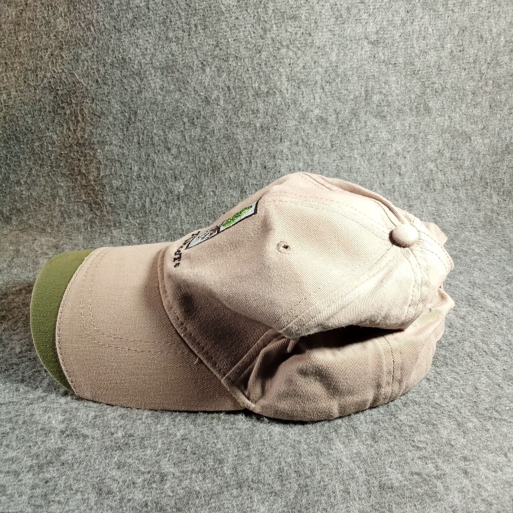 Roots Tap Root Hat Cap Adjustable Men Tan Green Embordered Logo Outdoor Cap America Baseball Hat One Size Brown Autumn Winter Spring Summer Mens Size ONE SIZE - 4 Thumbnail