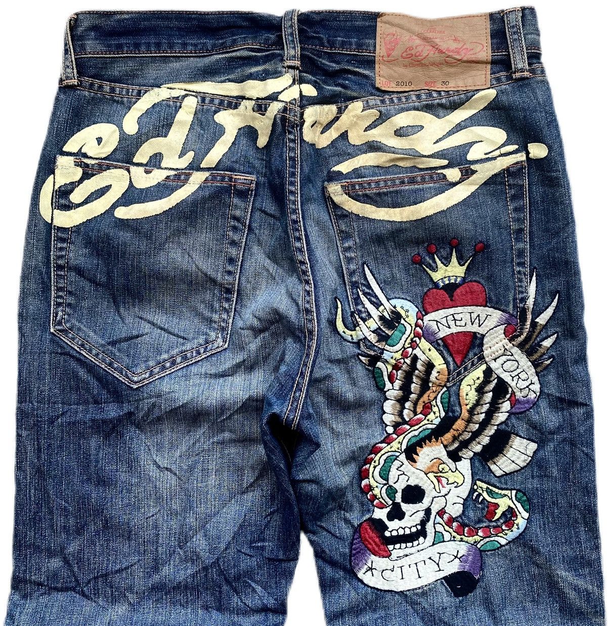 Christian Audigier × Ed Hardy × Japanese Brand ❌SOLD OUT❌ ED HARDY BY CHRISTIAN AUDIGIER WITH EMBROIDERED Size US 30 / EU 46 - 4 Thumbnail