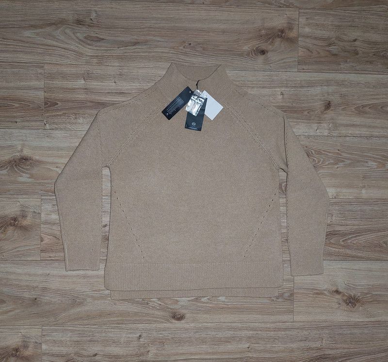 100% cashmere sweater jumper beige vintage comfortable