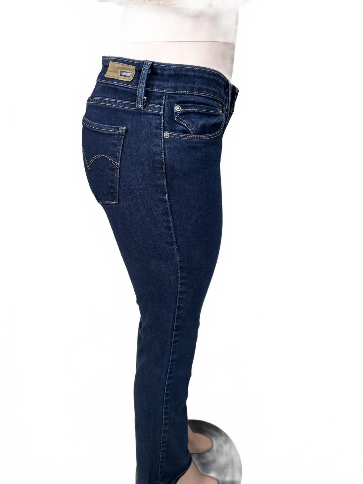 Levi's Levi's Demi Curve Mid Rise Boot Dark Blue Denim Jeans Size 6 Size 28" / US 6 / IT 42 - 9 Thumbnail