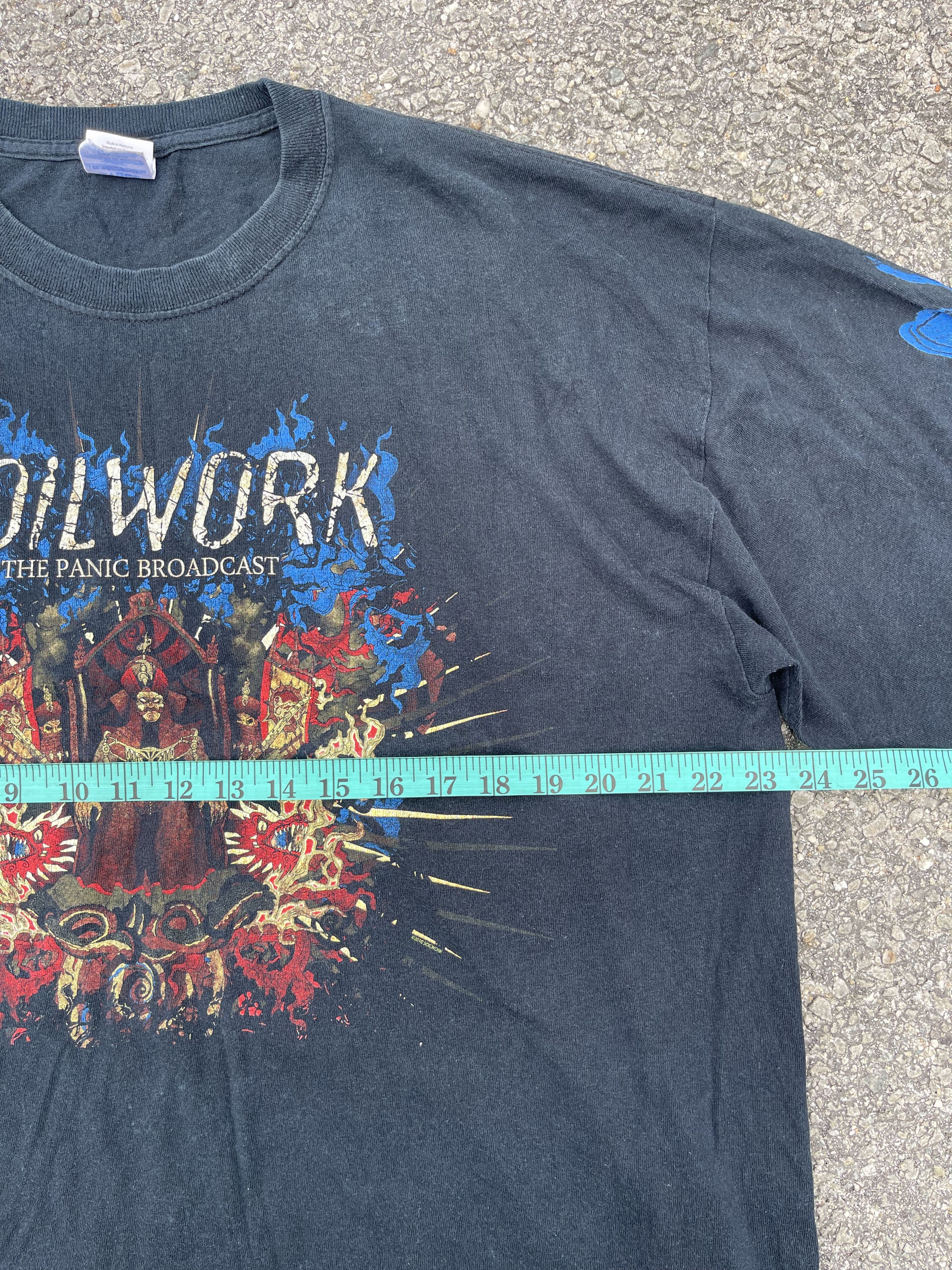 Band Tees × Gildan × Vintage Vintage y2k Soilwork “The Panic Broadcast” Long Sleeve Tee Size US XL / EU 56 / 4 - 11 Thumbnail