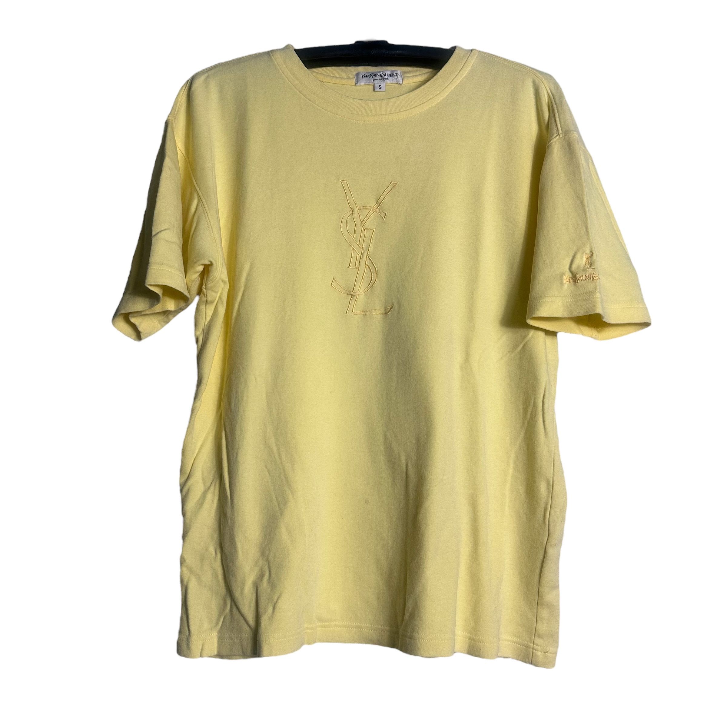 Yves Saint Laurent 🔥RARE🔥Vintage YvesSaintLaurent YSL Embroidery Logo T-shirt Size US S / EU 44-46 / 1 - 1 Thumbnail