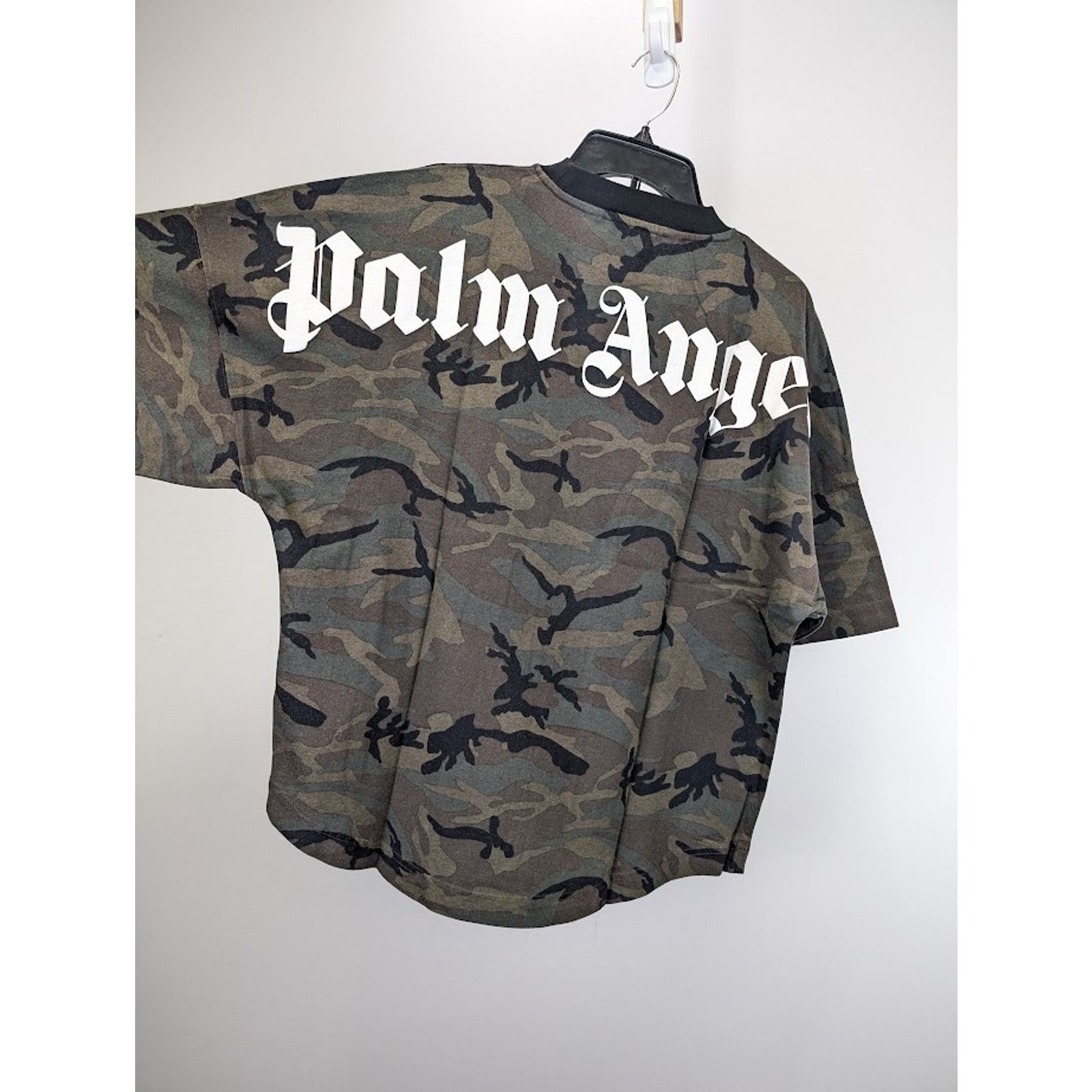 Palm Angels o1rshd1 Q:2 / Camo Classic Logo Over Tee in Military Black Size US XS / EU 42 / 0 - 12 Thumbnail