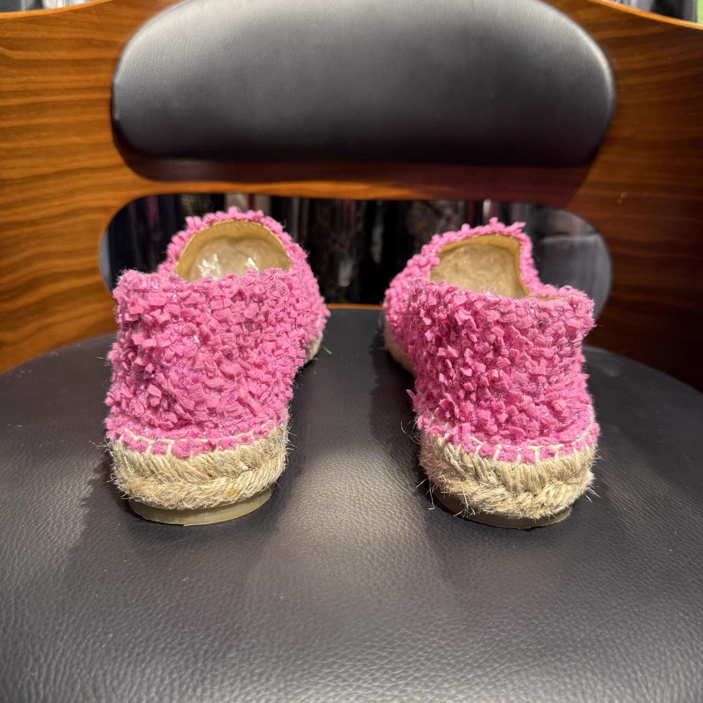 Chanel Chanel Pink Tweed Espadrilles K15 Size US 7 / IT 37 - 3 Thumbnail