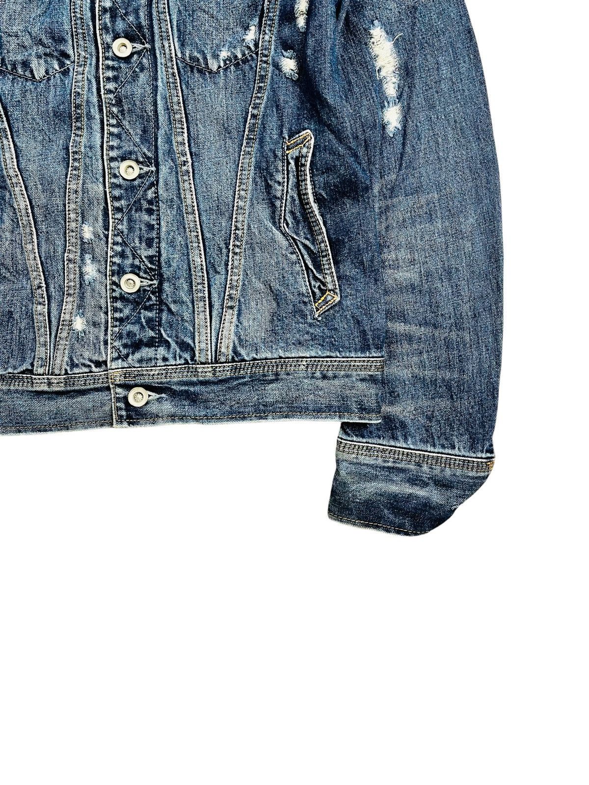 If Six Was Nine 2000s GOA - Crash Denim Jacket Size US M / EU 48-50 / 2 - 10 Thumbnail