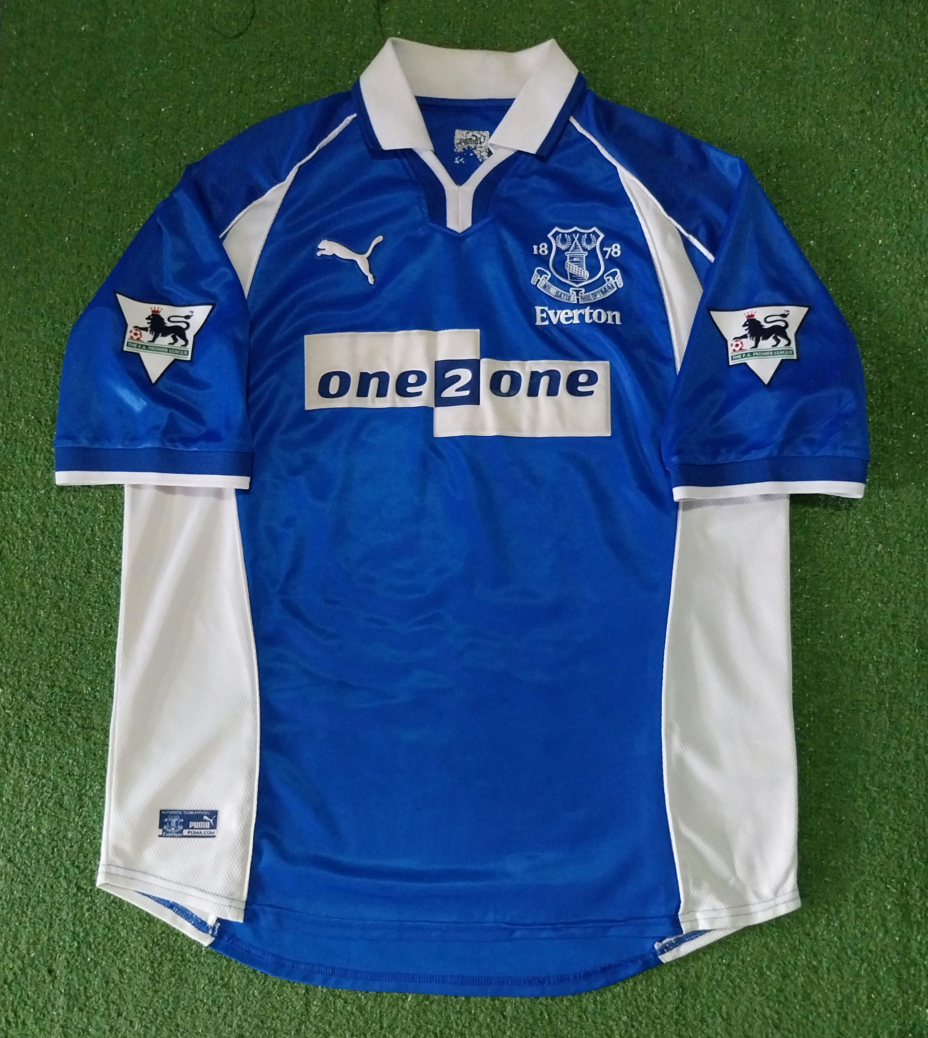 Puma Everton home 2000/2001 gascoigne jersey football Size US L / EU 52-54 / 3 - 1 Thumbnail