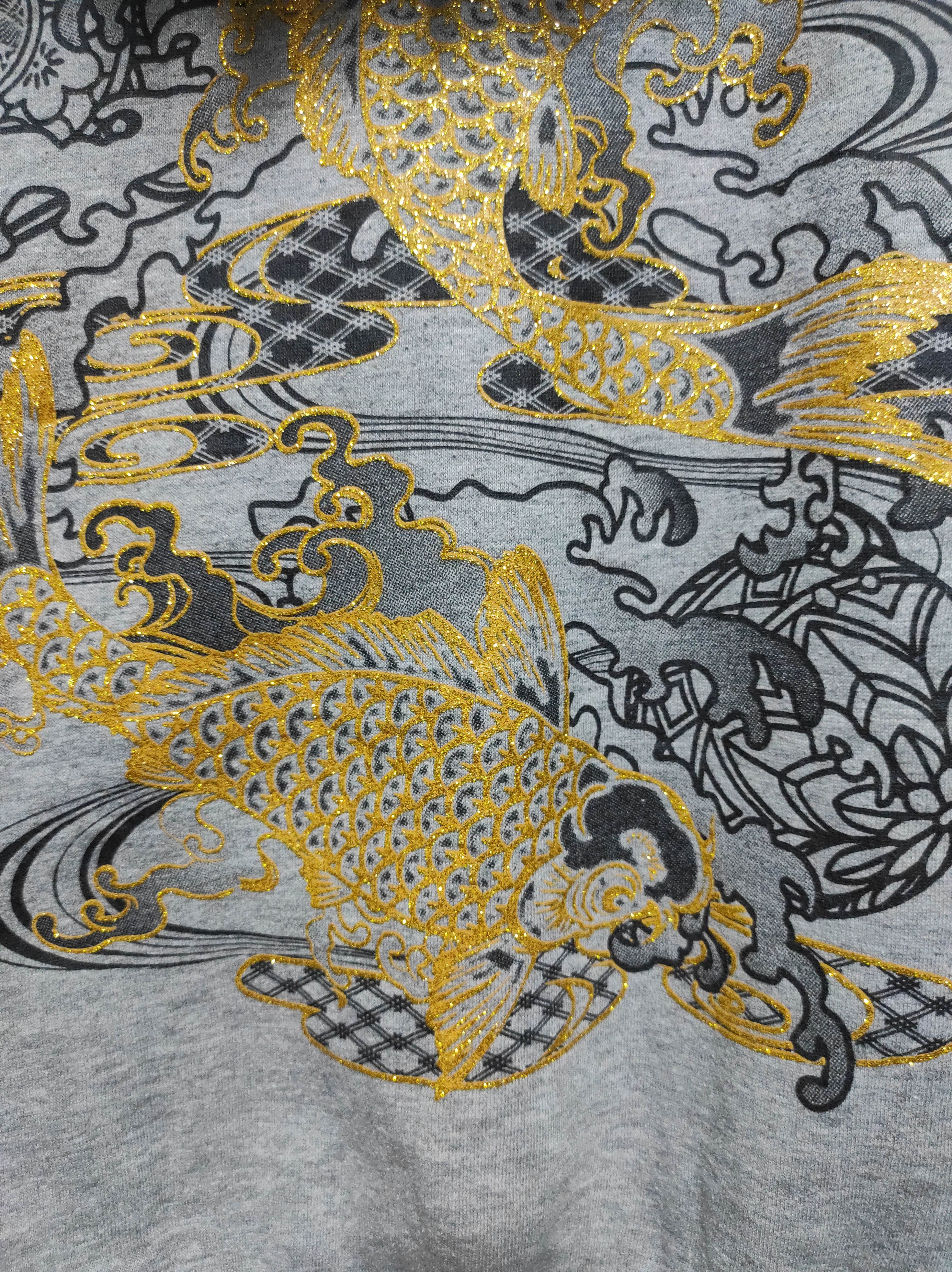 Japanese Brand Oblo Koi Sukajan fur hoodie ifsix LGB style Size US M / EU 48-50 / 2 - 17 Thumbnail