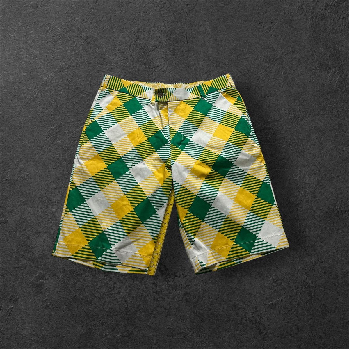 Other loudmouth golf shorts men’s 34 yellow green plaid Size US 34 / EU 50 - 3 Thumbnail