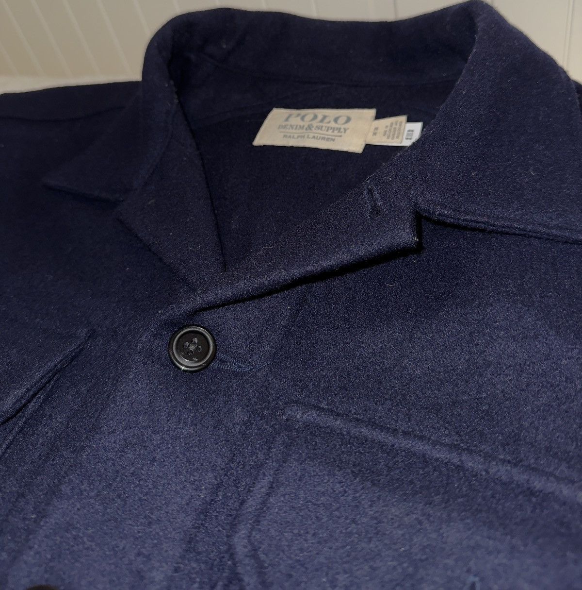 Polo Ralph Lauren Polo Denim & Supply Ralph Lauren Wool Overshirt Navy Size 38R - 3 Thumbnail