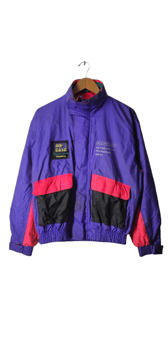 VINTAGE NANKAI HYPER RAIN GEAR MOTORSPORT WINDBREAKER JACKET