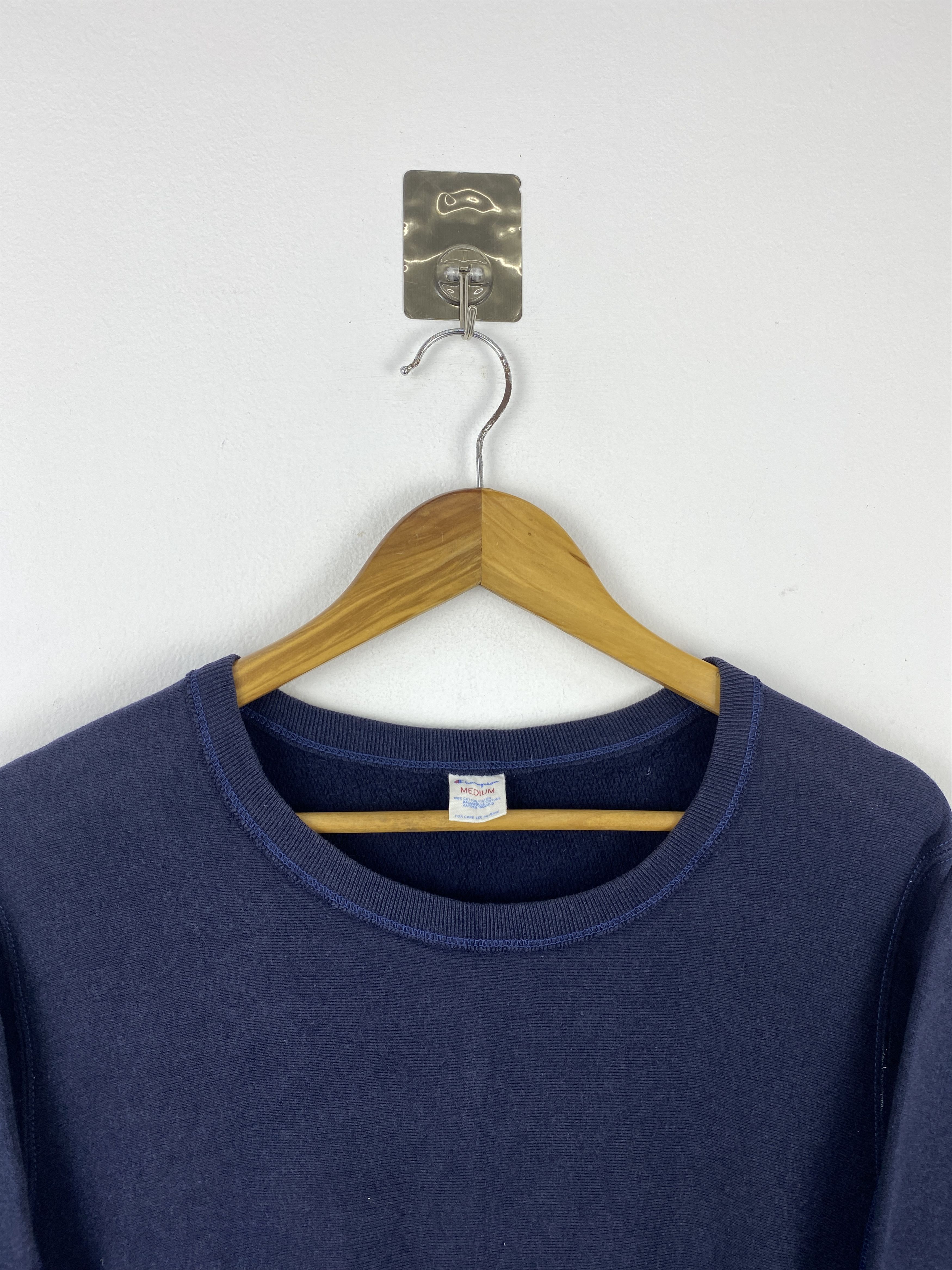 Champion Vintage Champion Plain Crewneck Sweatshirt SH0519 Size US M / EU 48-50 / 2 - 2 Thumbnail