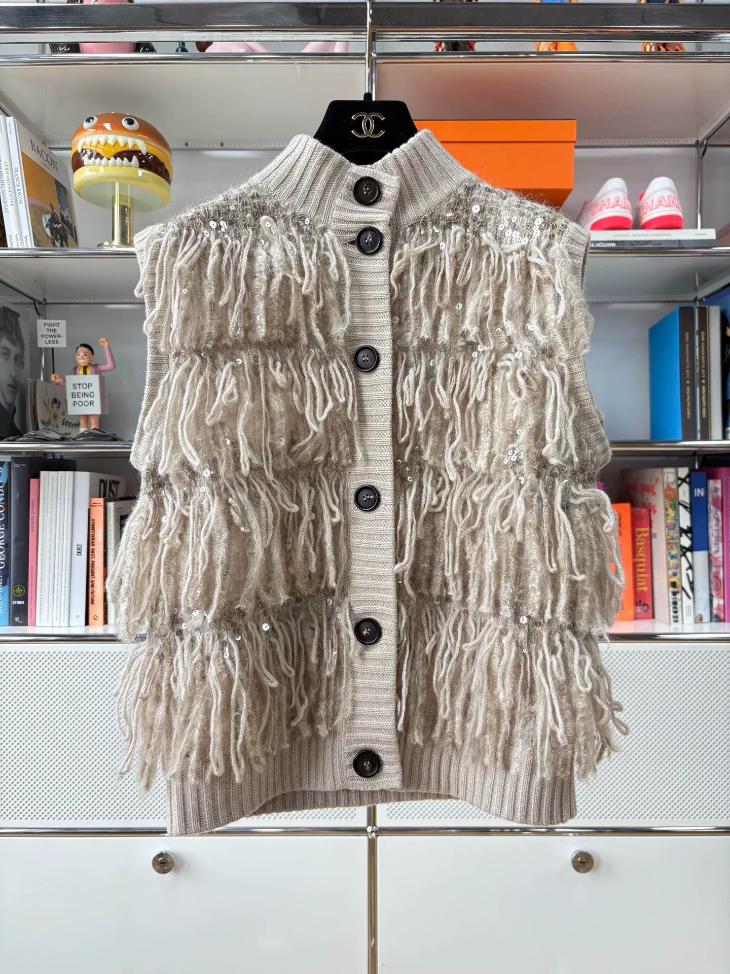 Brunello Cucinelli Brunello Cucinelli Beige Fringe Vest Size US S / EU 44-46 / 1 - 1 Thumbnail