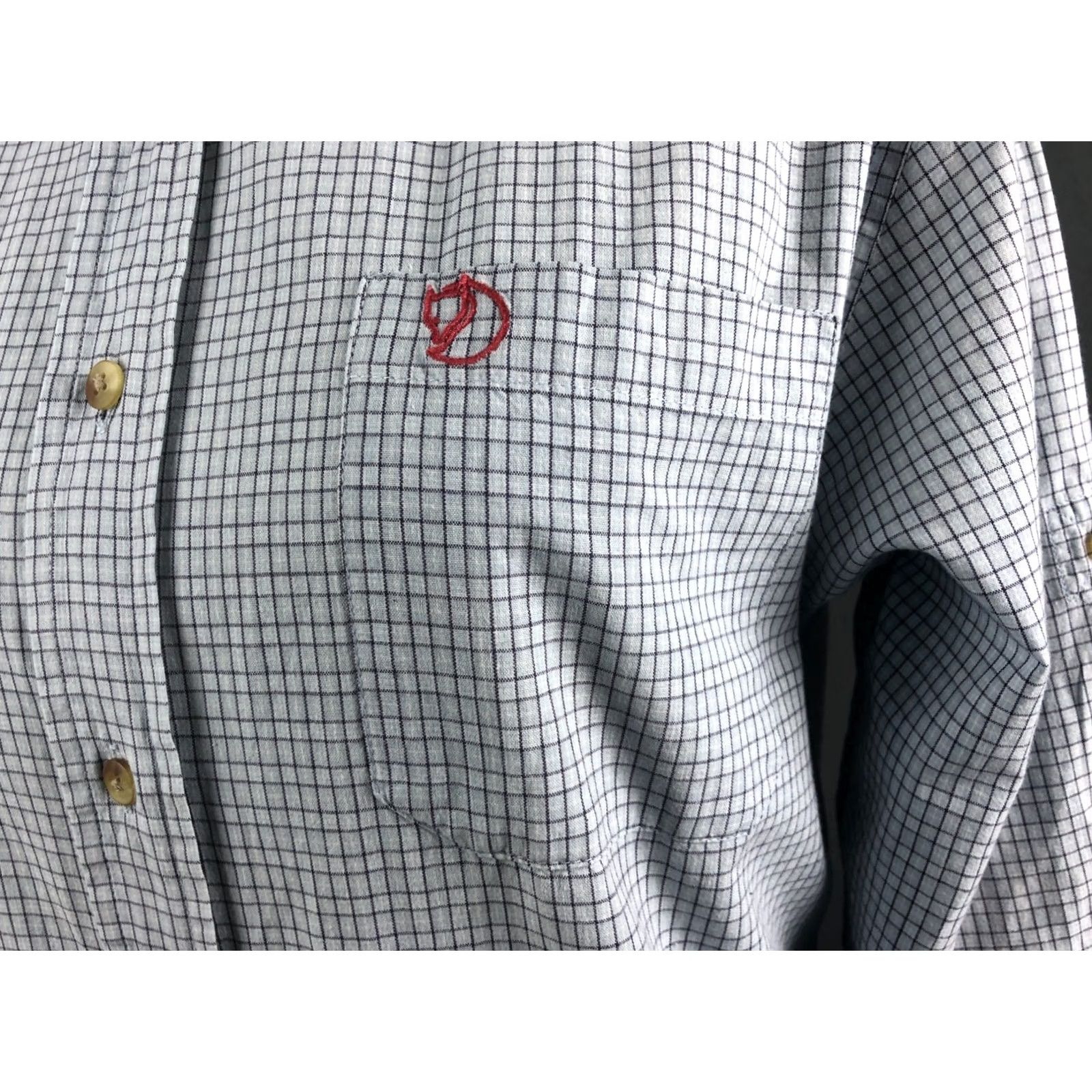 Vintage Fjallraven Shirt Womens M Blue Blouse Cotton Women Size Check Size M / US 6-8 / IT 42-44 - 7 Thumbnail