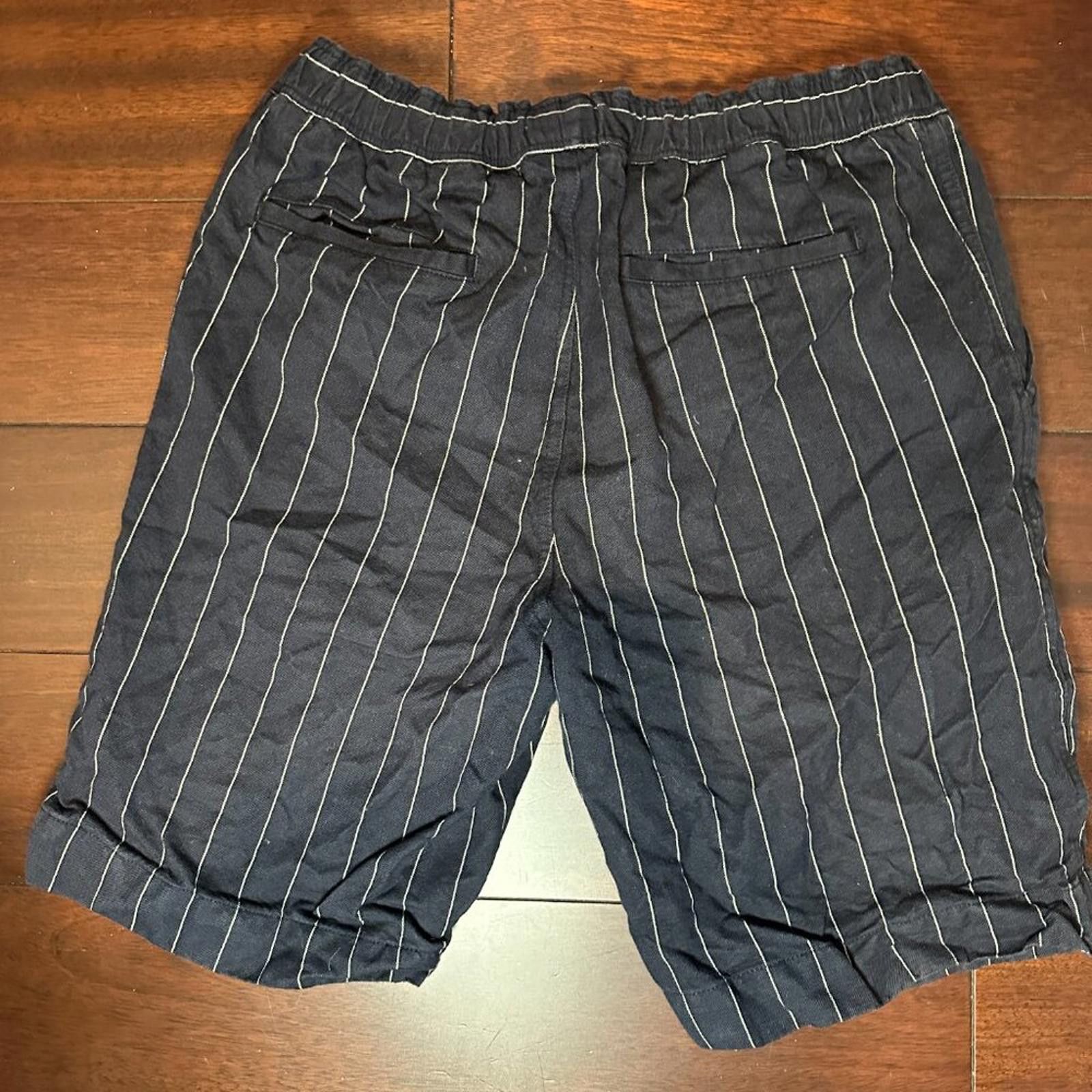 Our Legacy Our Legacy Men’s Pinstripe Shorts – Navy/White – Size 46 Size US 44 / EU 60 - 6 Thumbnail