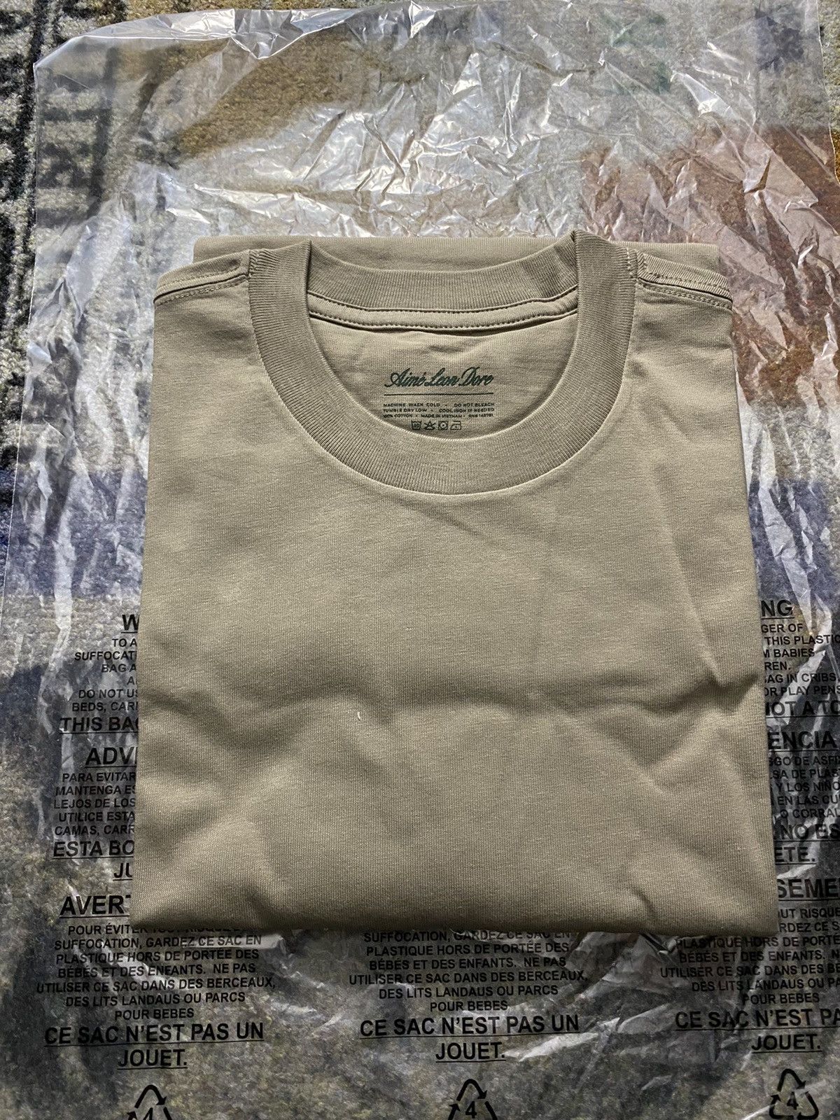Aime Leon Dore Aime Leon Dore Basic Solid T-Shirt Light Brown Size US M / EU 48-50 / 2 - 2 Thumbnail