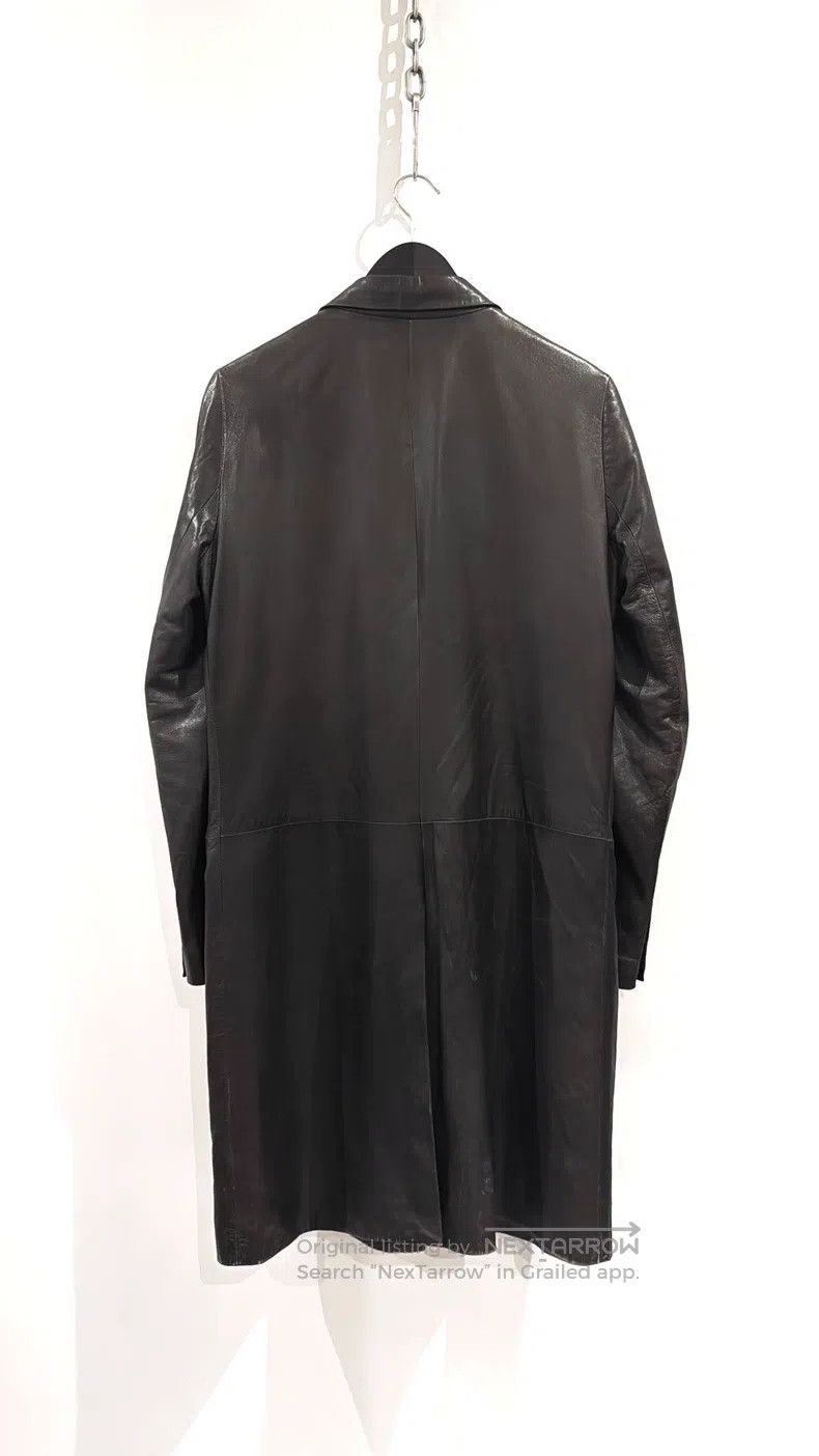 Helmut Lang HELMUT LANG Original Black Brown Leather Coat Size US L / EU 52-54 / 3 - 3 Thumbnail