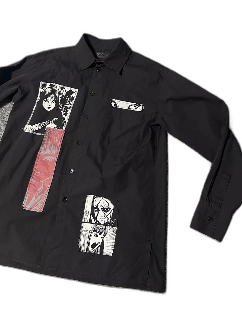 Yohji Yamamoto Yohji Yamamoto Long Sleeve Shirt with Prints Size US M / EU 48-50 / 2 - 1 Thumbnail