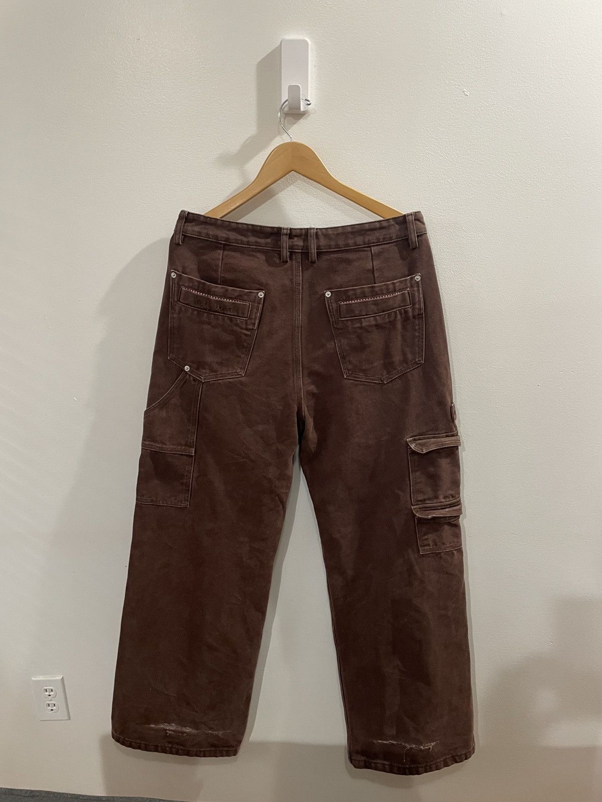 Yuremane Bywin Brown Canvas Pants Size US 34 / EU 50 - 2 Thumbnail