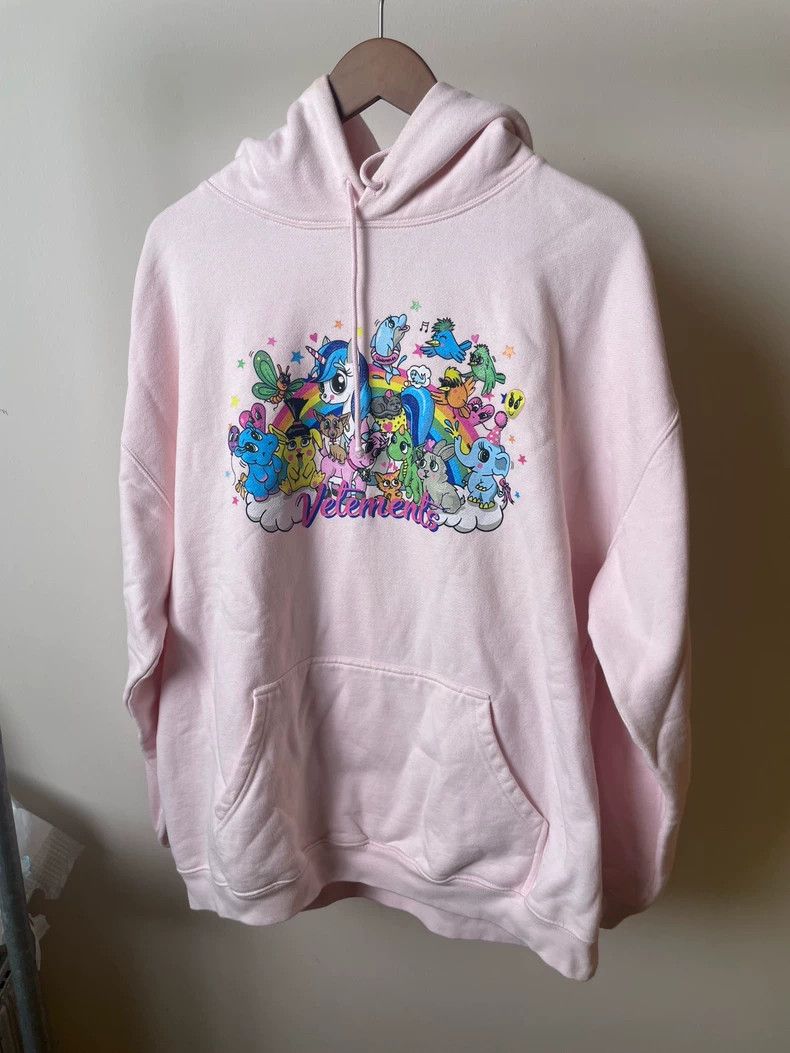 Vetements 22AW 'I Just got Lucky' Pink Hoodie M | Grailed